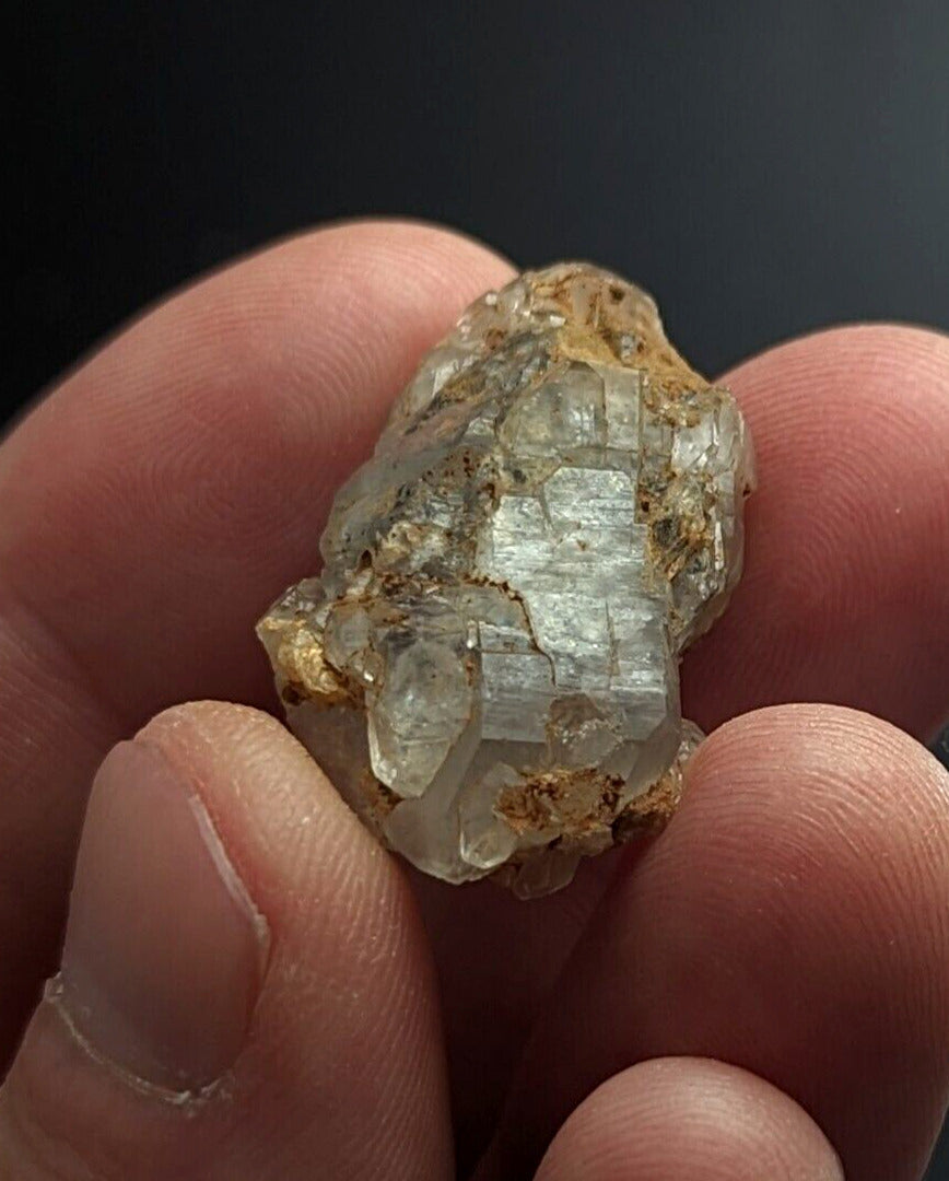 Nacrite + Manganese included Quartz Crystal Montgomery County Arkansas ooak - Collectibles:Rocks Fossils &