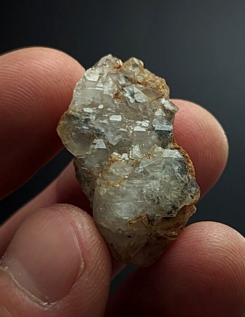 Nacrite + Manganese included Quartz Crystal Montgomery County Arkansas ooak - Collectibles:Rocks Fossils &