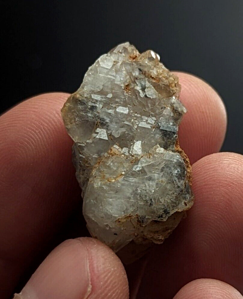 Nacrite + Manganese included Quartz Crystal Montgomery County Arkansas ooak - Collectibles:Rocks Fossils &
