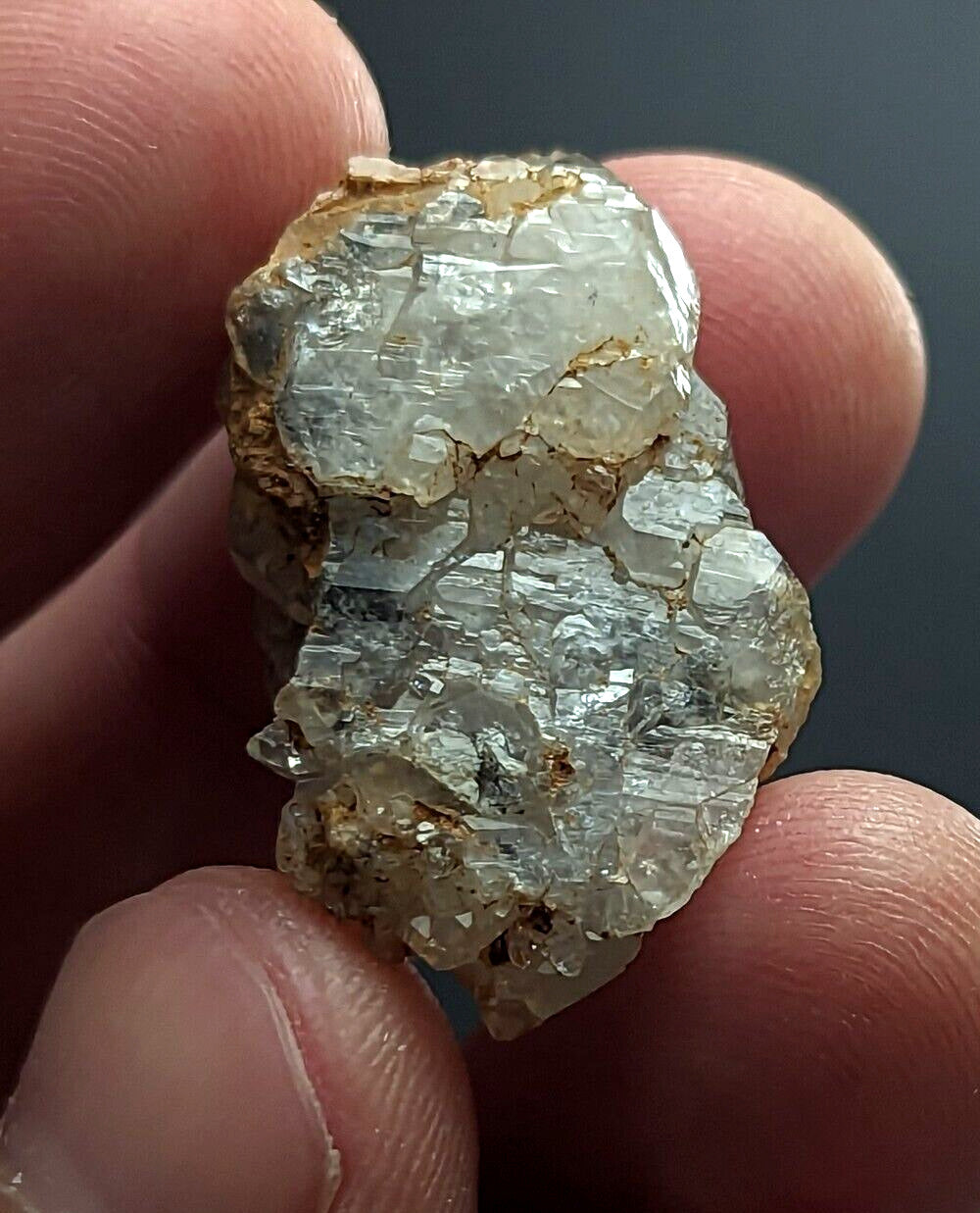 Nacrite + Manganese included Quartz Crystal Montgomery County Arkansas ooak - Collectibles:Rocks Fossils &