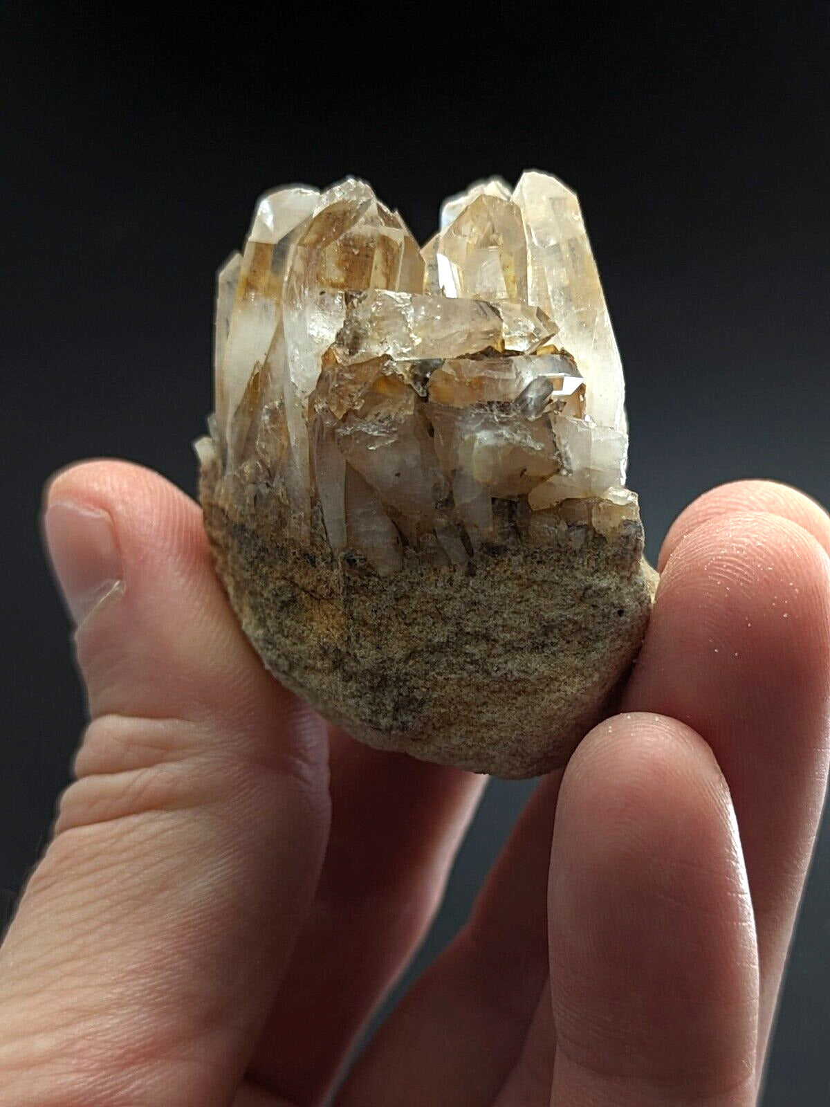 Old Stock Quartz Crystal Cluster from Saline County Arkansas USA - Collectibles:Rocks Fossils & Minerals:Crystals