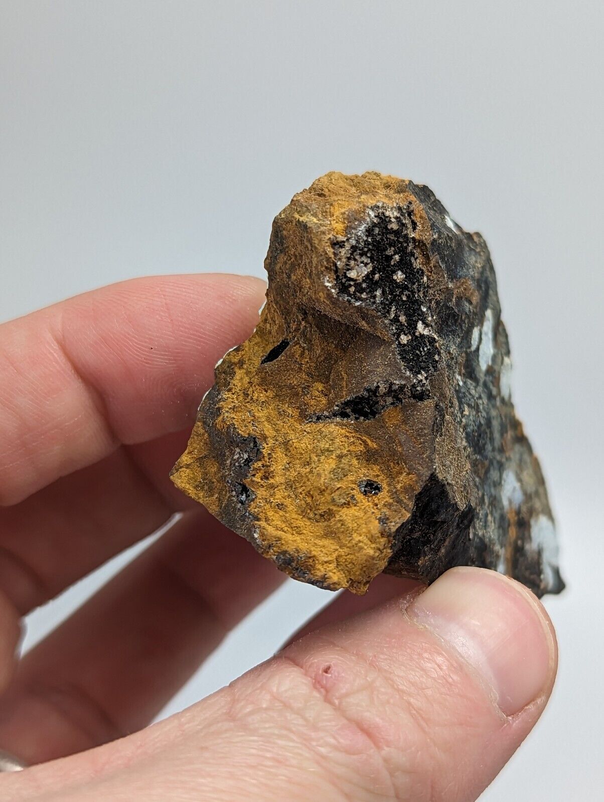 Planerite on Novaculite - Very RARE - old stock 1970s- York Mine Polk Arkansas - Collectibles:Rocks Fossils &