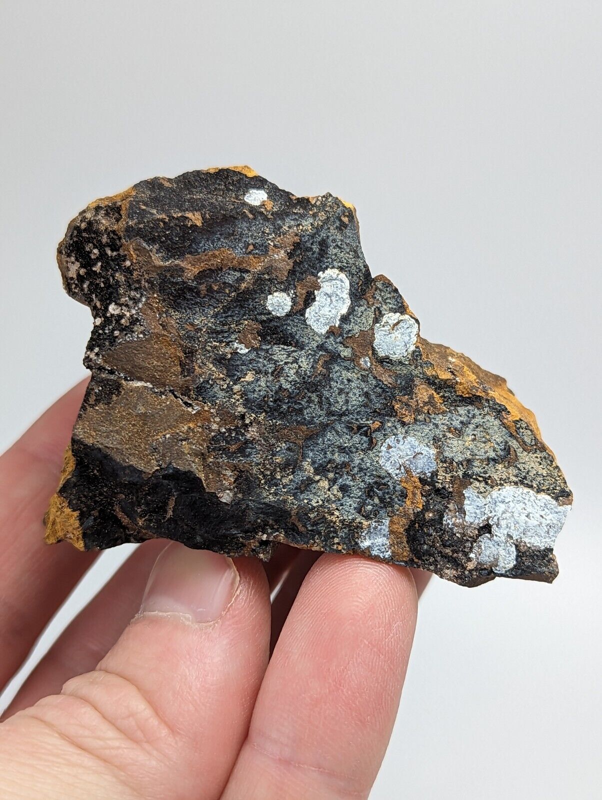 Planerite on Novaculite - Very RARE - old stock 1970s- York Mine Polk Arkansas - Collectibles:Rocks Fossils &