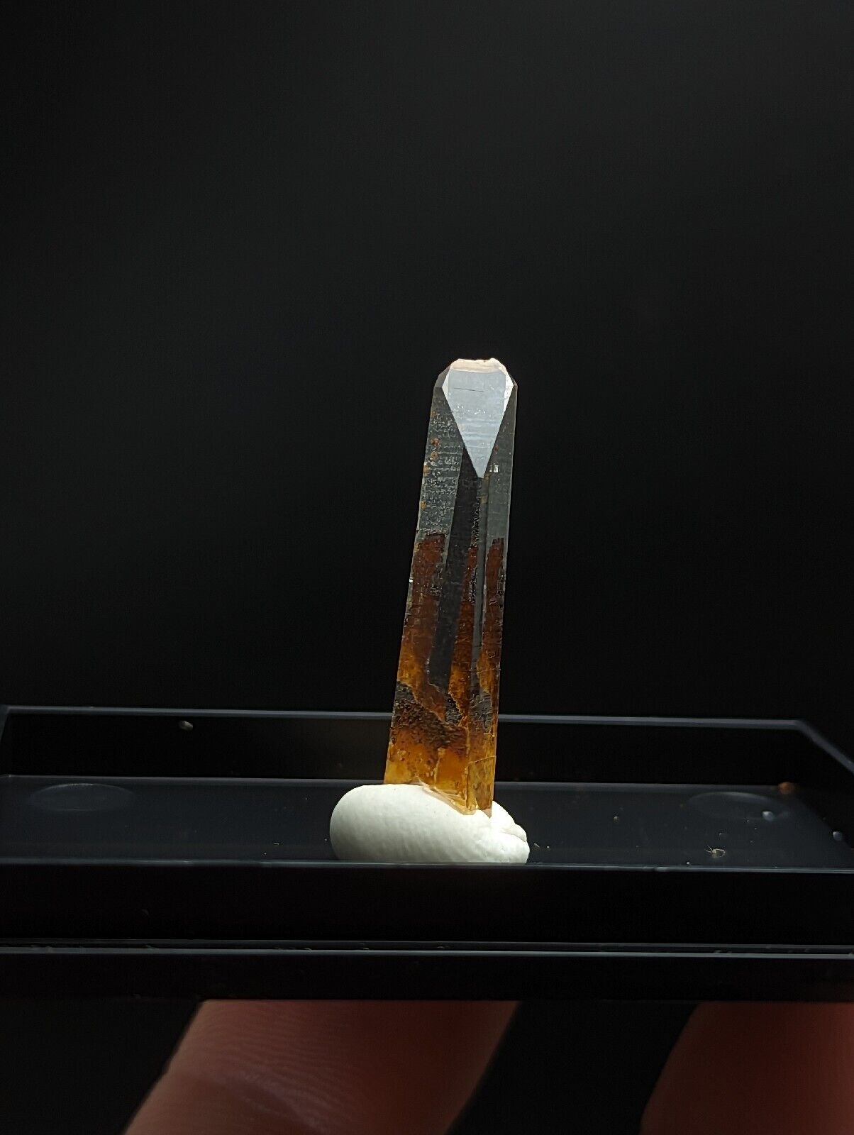 Quartz - Unique iron coated Crystal w/ photo case - Old Stock Arkansas ooak - Collectibles:Rocks Fossils &