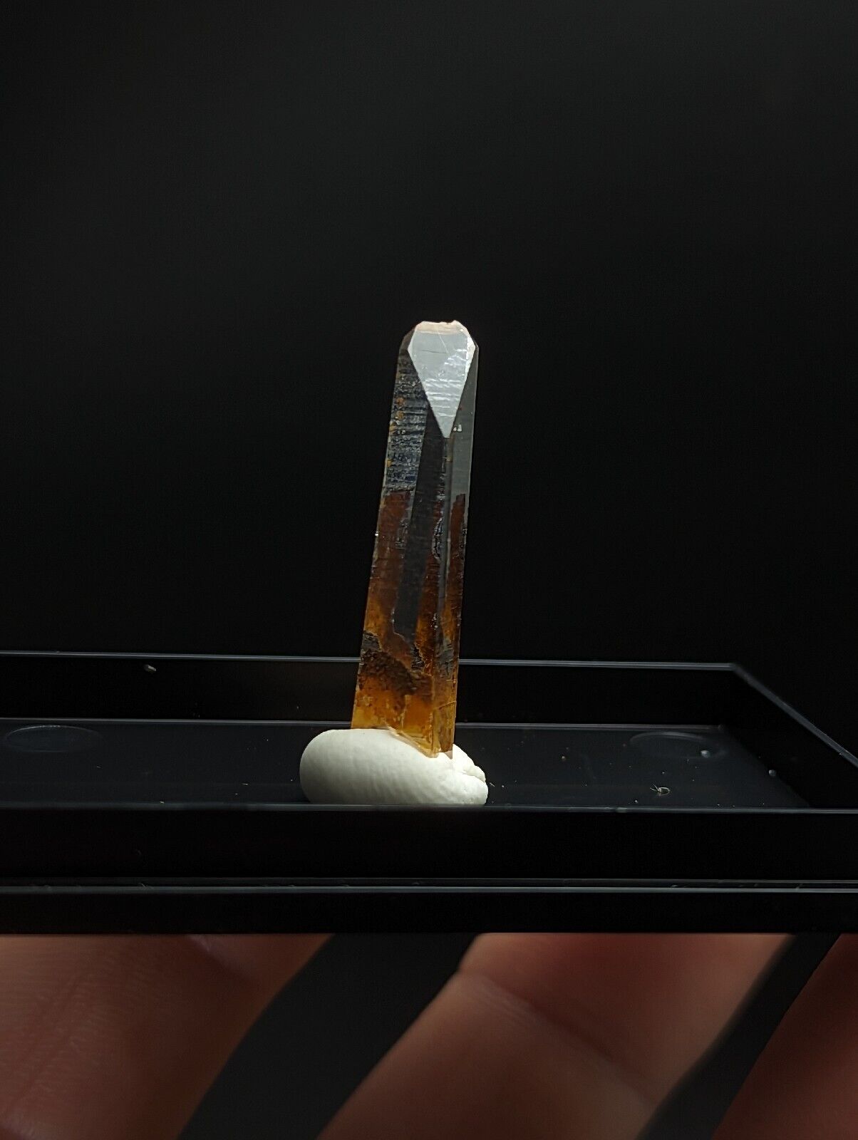 Quartz - Unique iron coated Crystal w/ photo case - Old Stock Arkansas ooak - Collectibles:Rocks Fossils &