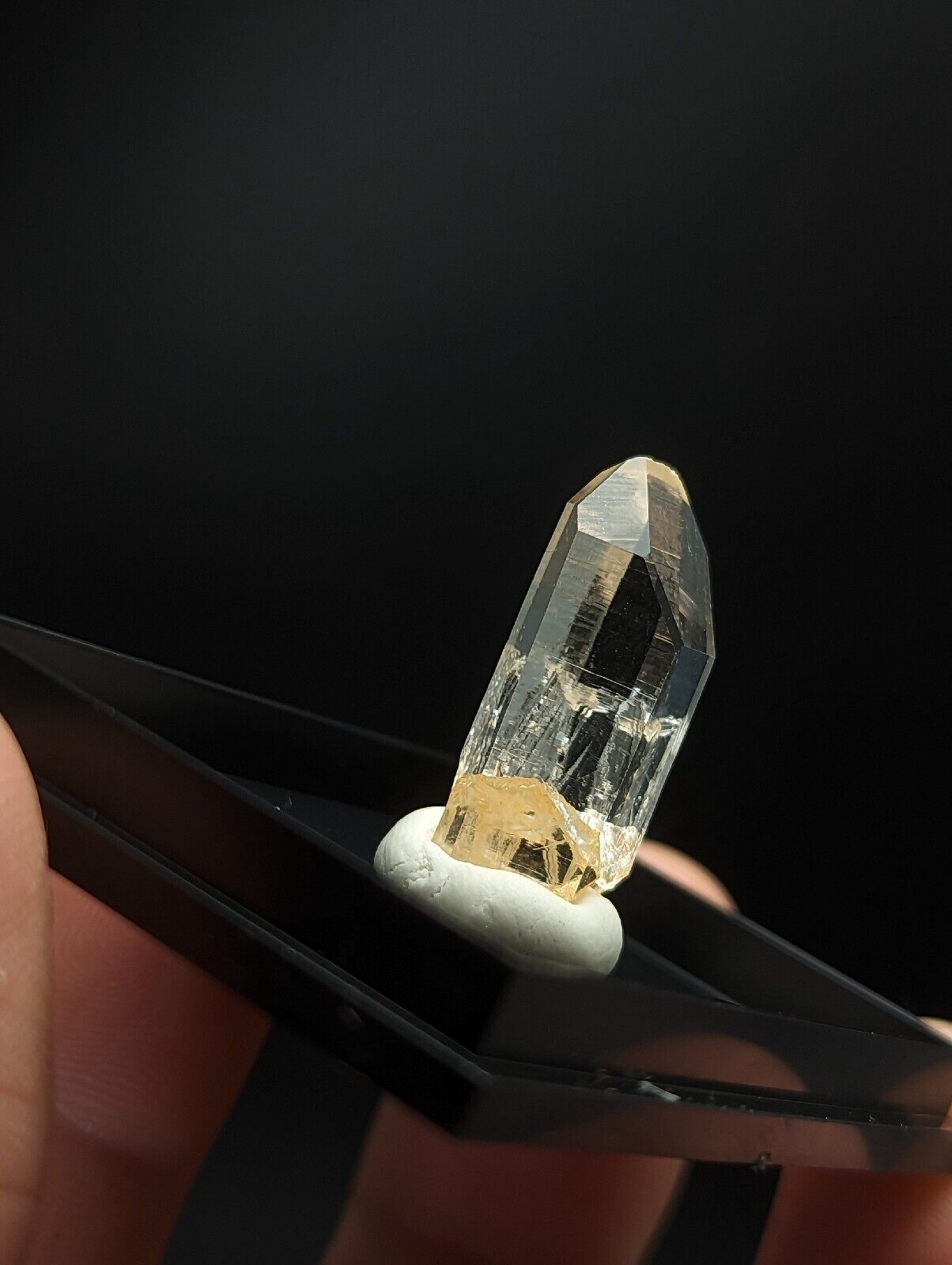 Quartz - Unique Optical Crystal w/ case - Old Stock - Arkansas USA ooak - Collectibles:Rocks Fossils &