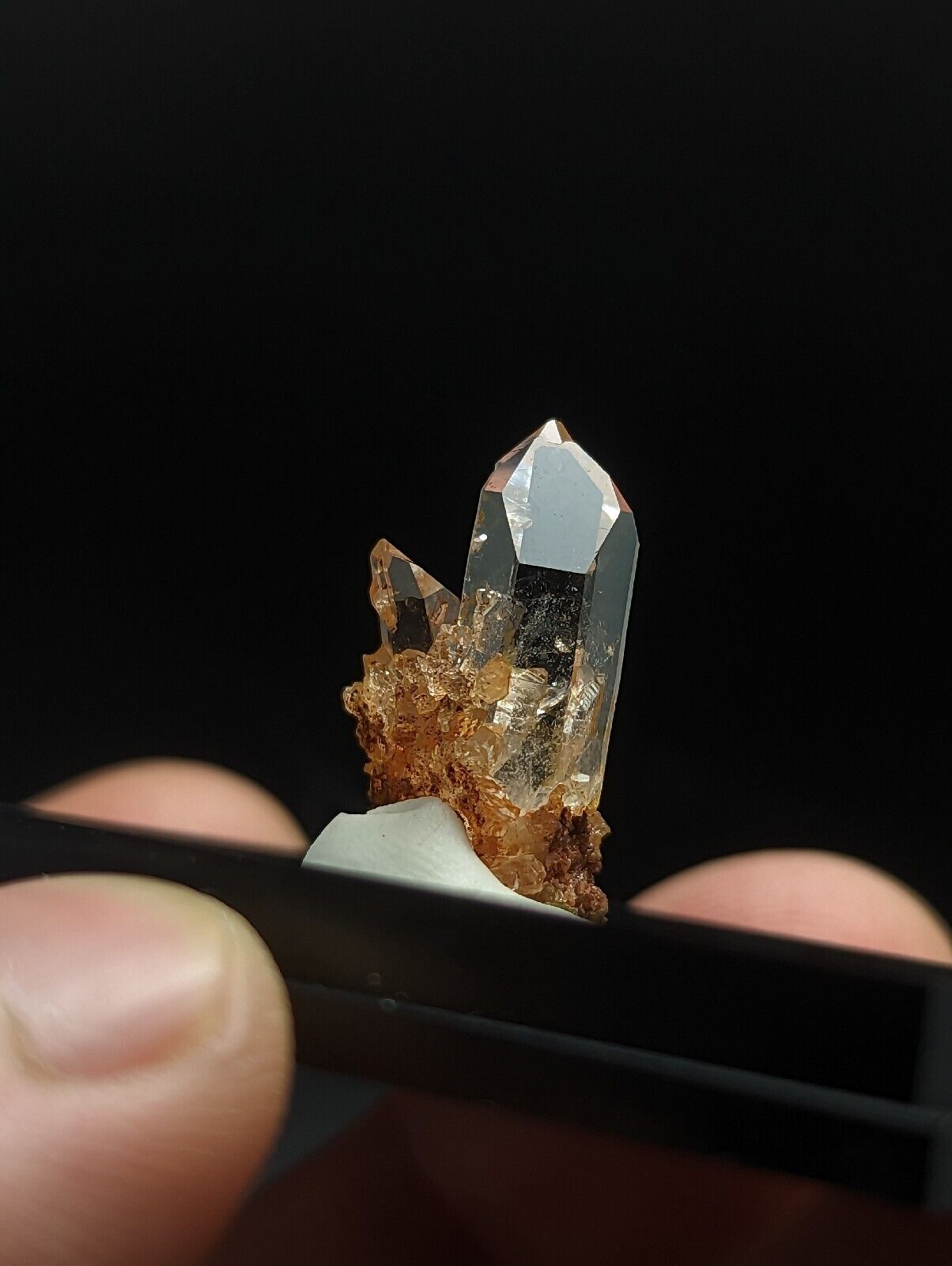 Quartz - Unique Optical Crystal w/ photo case - Old Stock Arkansas ooak - Collectibles:Rocks Fossils &