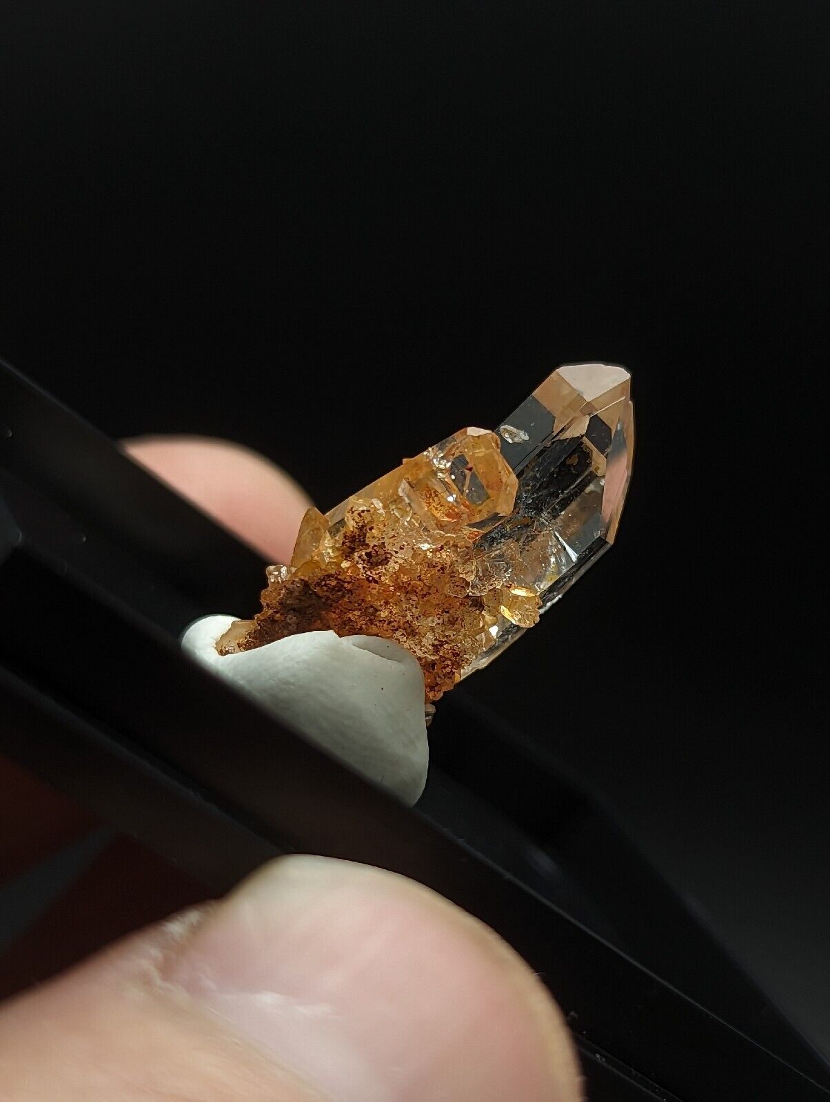 Quartz - Unique Optical Crystal w/ photo case - Old Stock Arkansas ooak - Collectibles:Rocks Fossils &