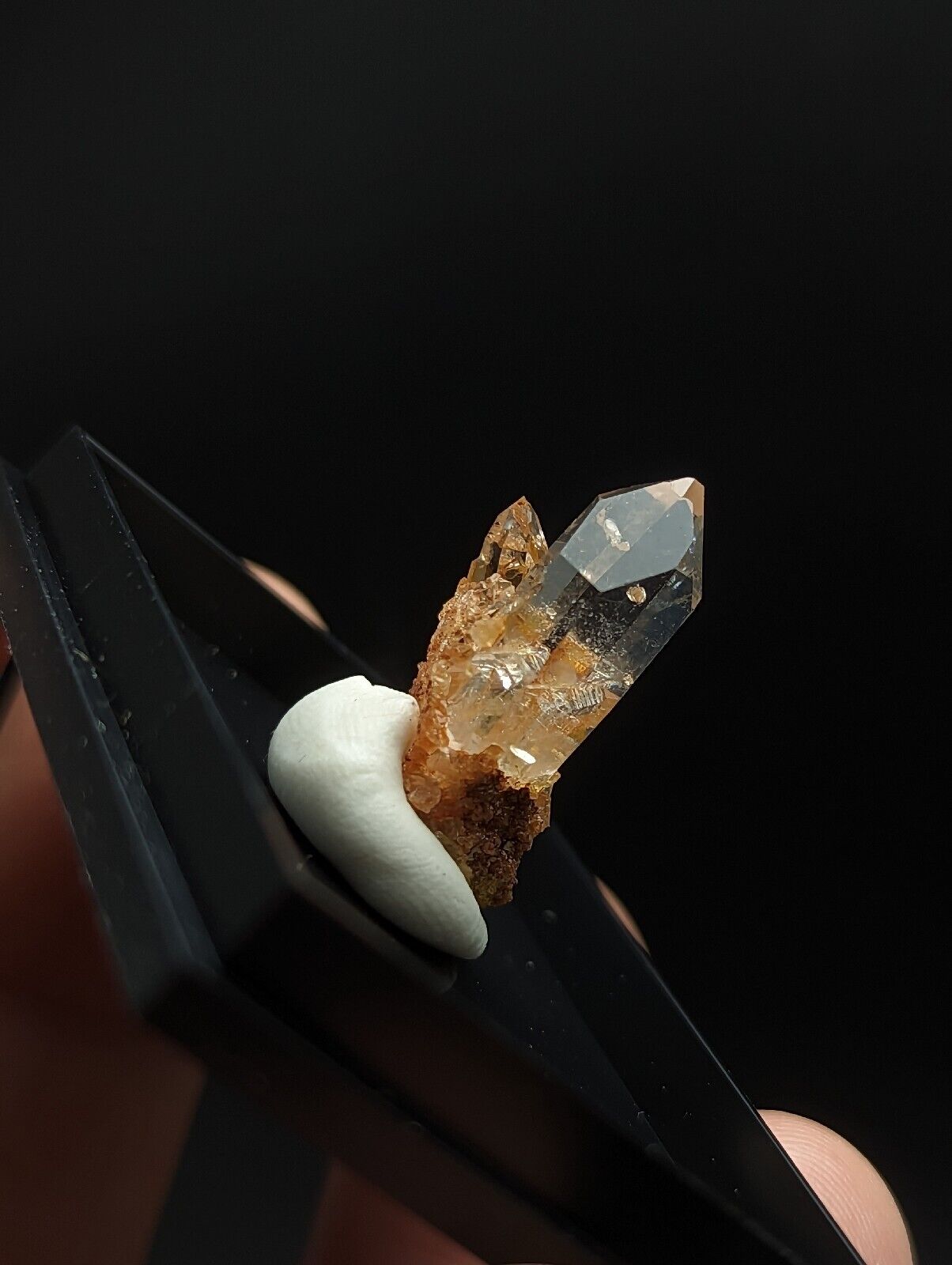 Quartz - Unique Optical Crystal w/ photo case - Old Stock Arkansas ooak - Collectibles:Rocks Fossils &