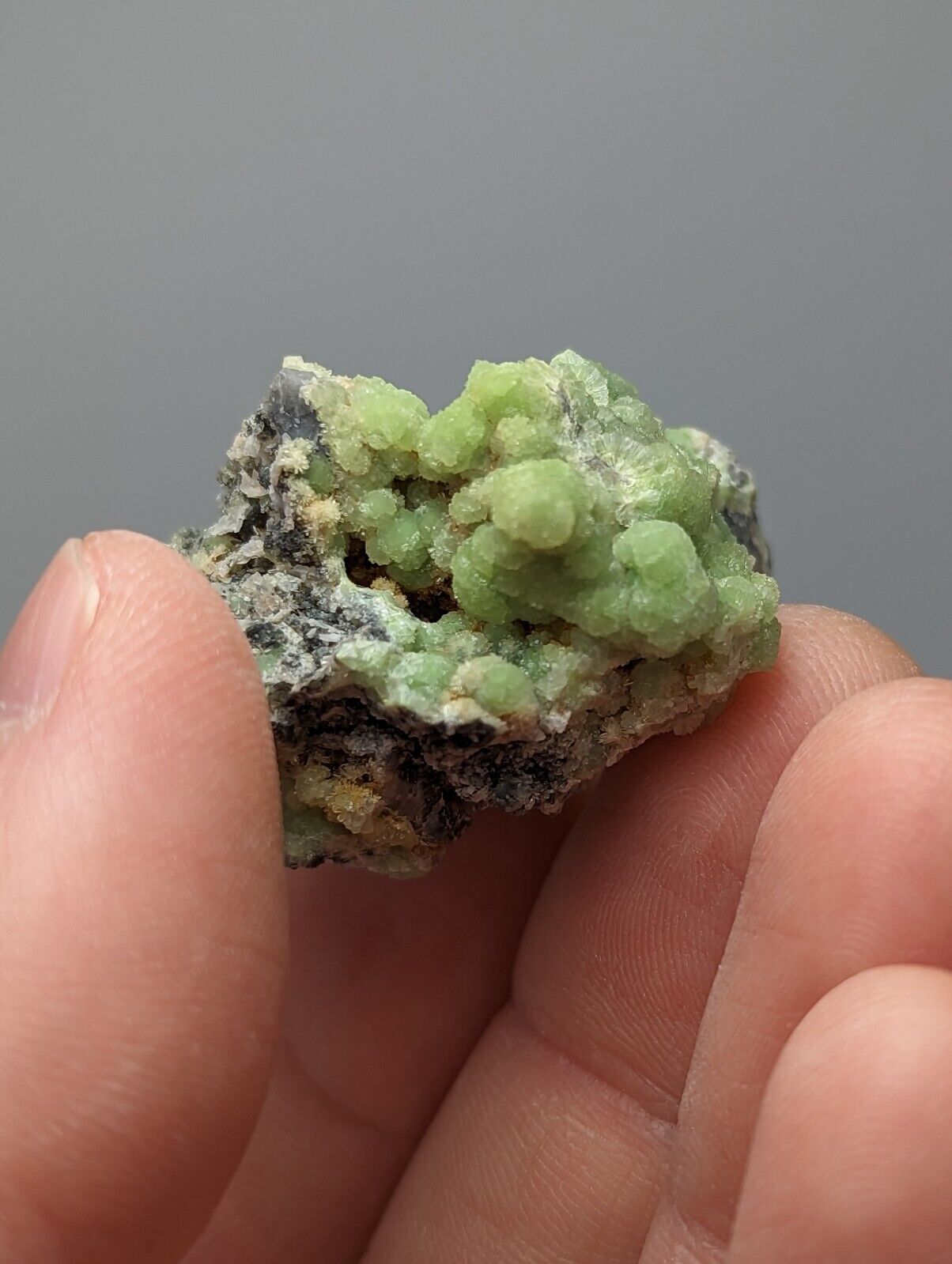 Rare Bright Green Wavellite - Fantastic Specimen - Mauldin Mountain Arkansas - Collectibles:Rocks Fossils &