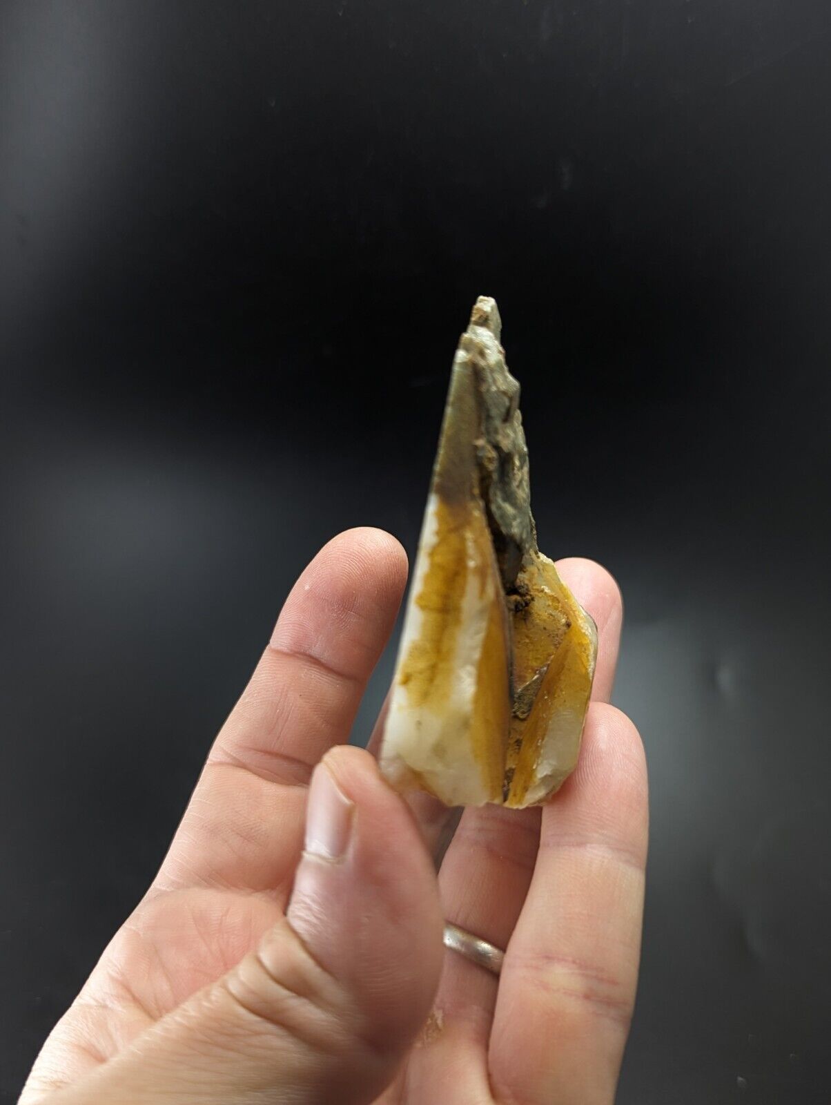 Rare Green Quartz Crystal Half Cut/Polished Saline County Arkansas Old Stock - Collectibles:Rocks Fossils &