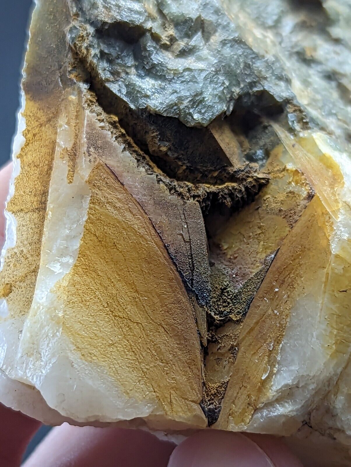 Rare Green Quartz Crystal Half Cut/Polished Saline County Arkansas Old Stock - Collectibles:Rocks Fossils &