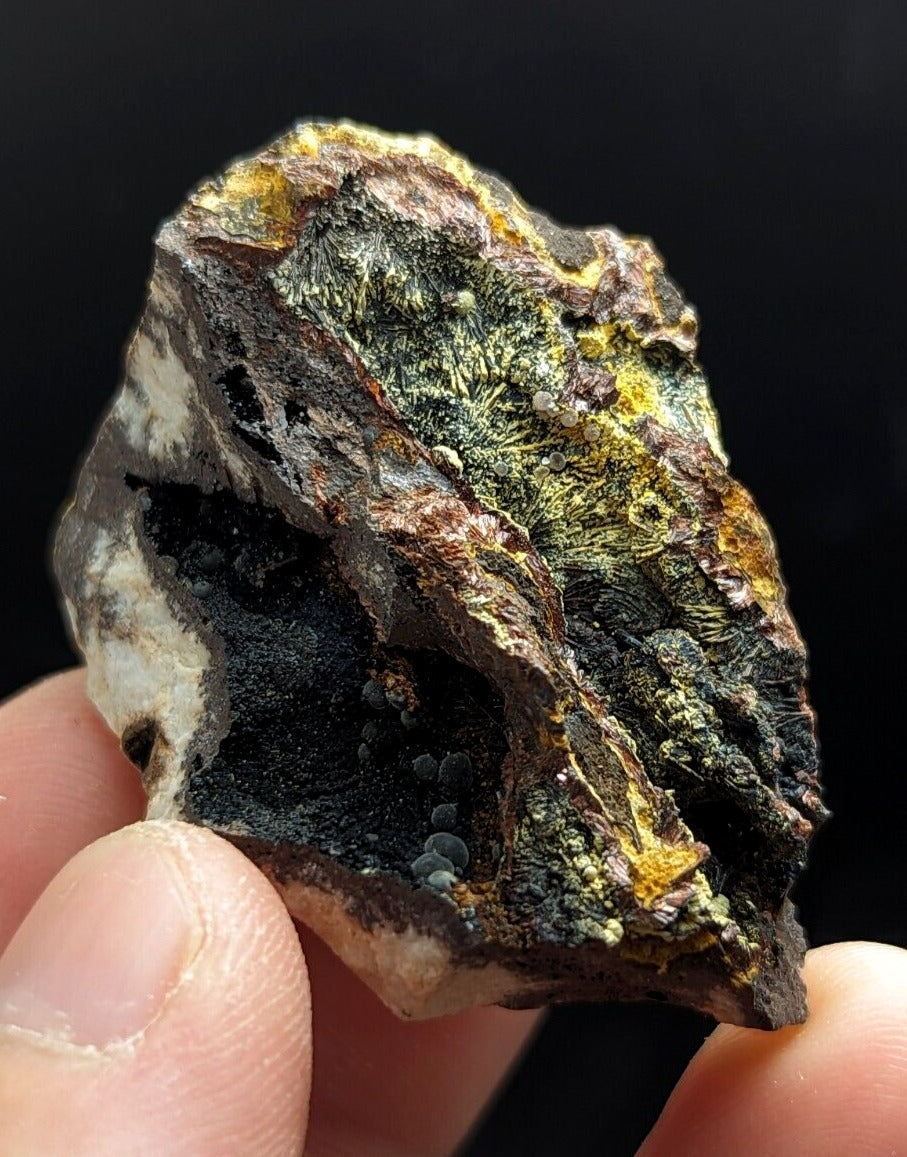 Rare Iron Phosphates Combo (Elenorite Cacoxenite etc) Polk County Arkansas - Collectibles:Rocks Fossils &