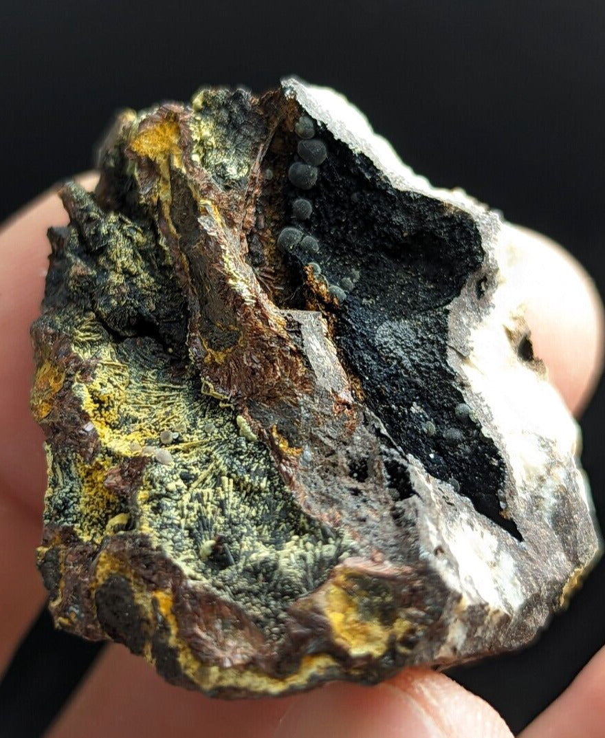 Rare Iron Phosphates Combo (Elenorite Cacoxenite etc) Polk County Arkansas - Collectibles:Rocks Fossils &