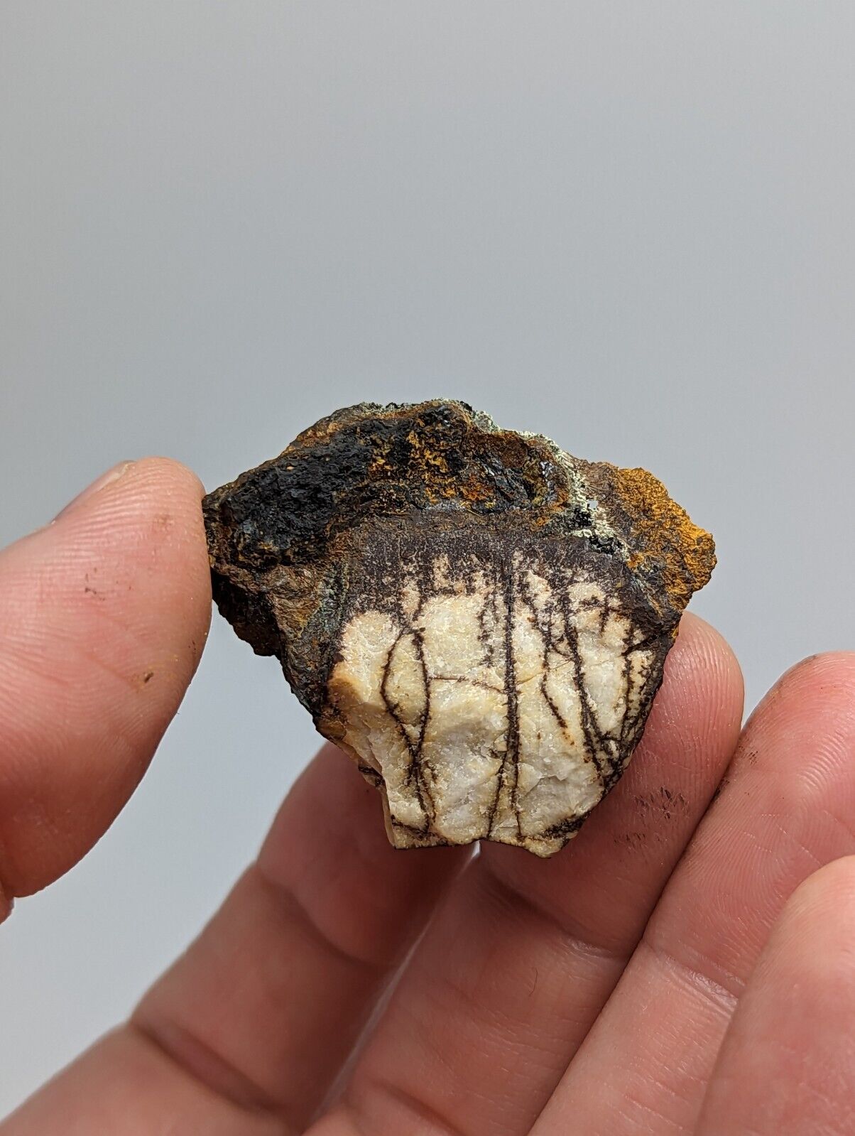 Rare Kidwellite On Black Rockbridgeite -York Mine Polk Co Arkansas - Collectibles:Rocks Fossils & Minerals:Crystals