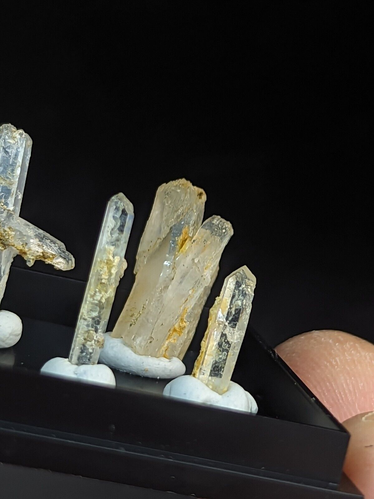 Rare Solution Quartz Crystals- Unique Set of 7 w/case - Jeffrey Quarry Arkansas - Collectibles:Rocks Fossils &