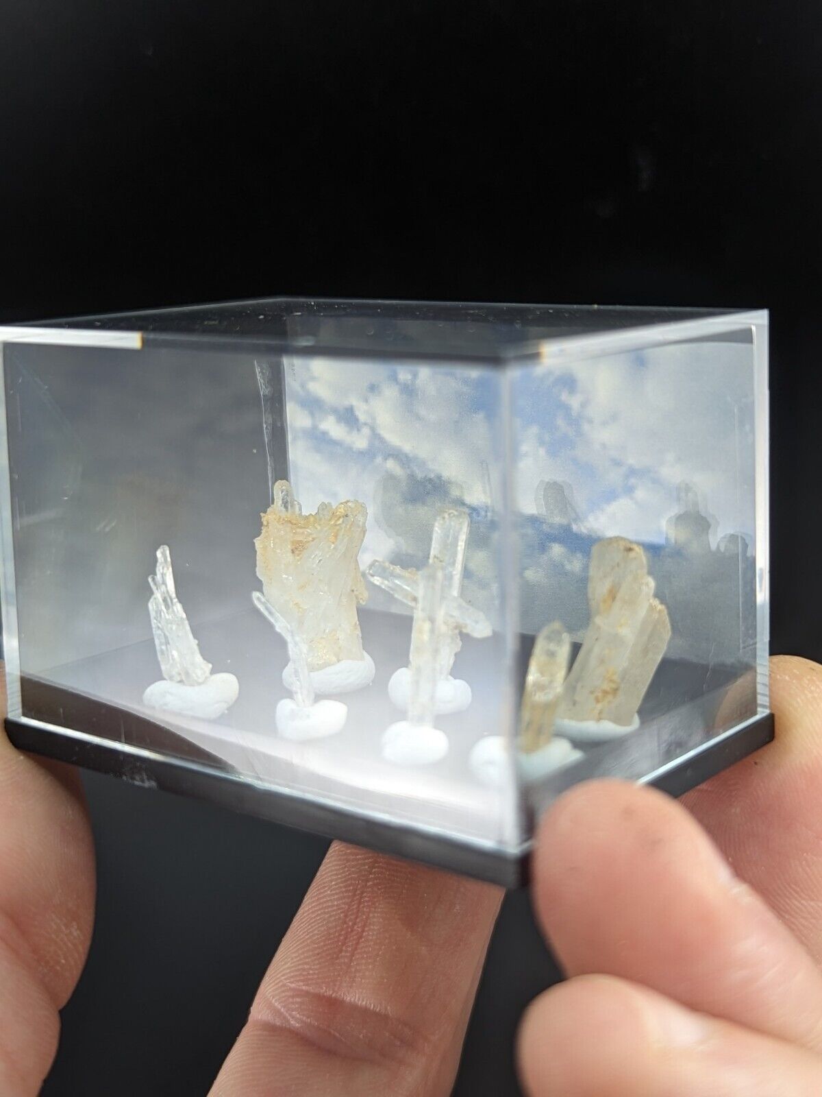 Rare Solution Quartz Crystals- Unique Set of 7 w/case - Jeffrey Quarry Arkansas - Collectibles:Rocks Fossils &