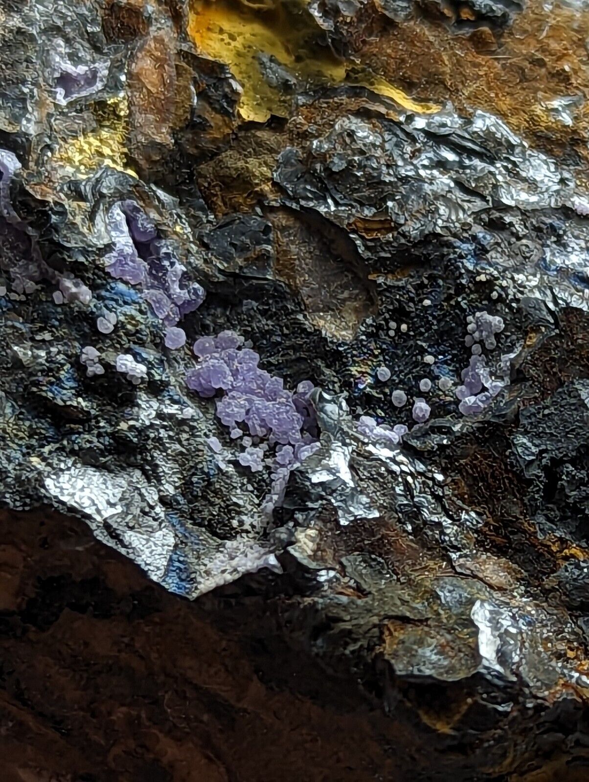 Rare Strengite Natural Rainbows Kidwellite Cacoxenite RARE Polk Co Arkansas - Collectibles:Rocks Fossils &