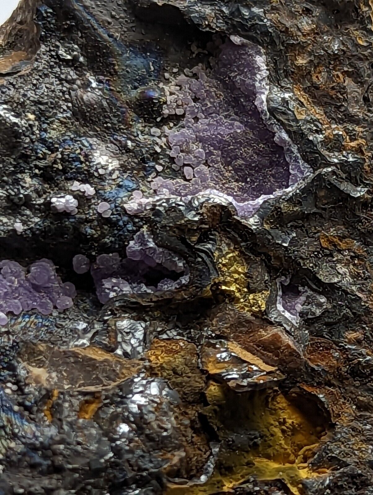 Rare Strengite Natural Rainbows Kidwellite Cacoxenite RARE Polk Co Arkansas - Collectibles:Rocks Fossils &