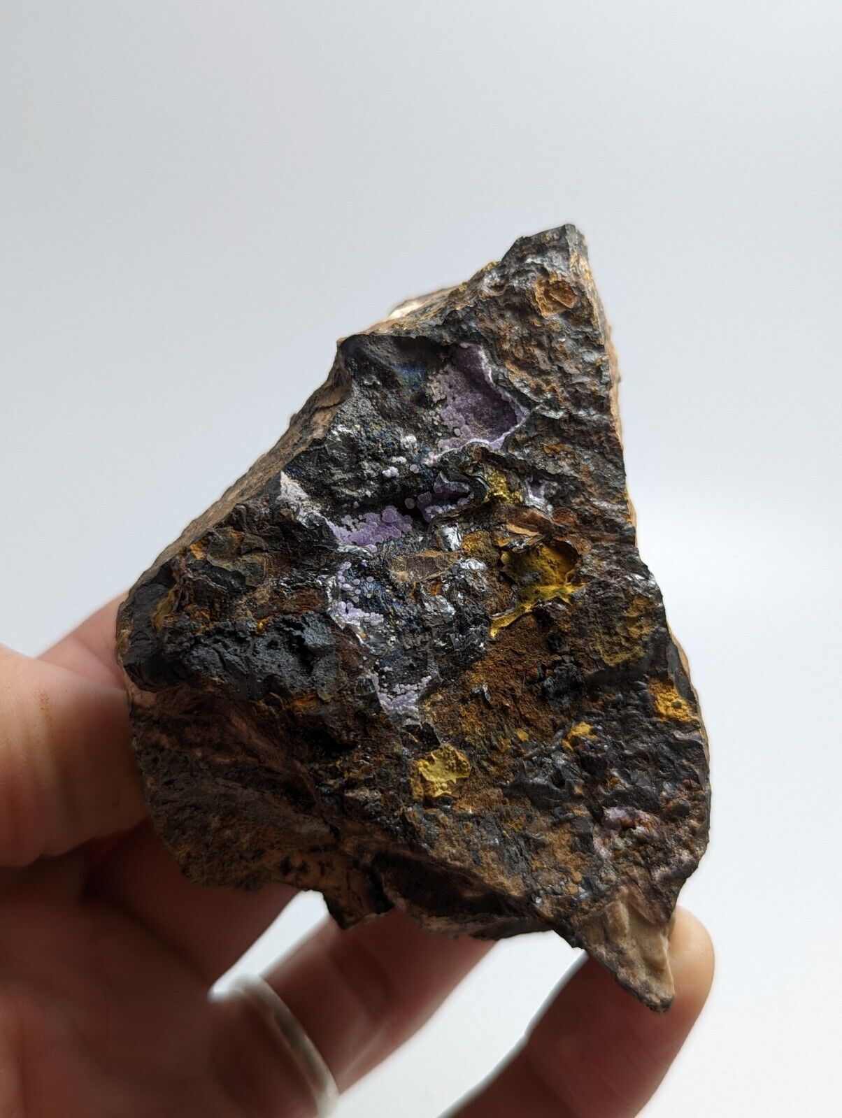 Rare Strengite Natural Rainbows Kidwellite Cacoxenite RARE Polk Co Arkansas - Collectibles:Rocks Fossils &