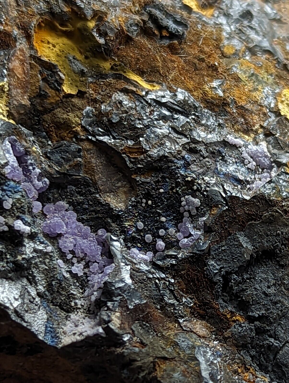 Rare Strengite Natural Rainbows Kidwellite Cacoxenite RARE Polk Co Arkansas - Collectibles:Rocks Fossils &