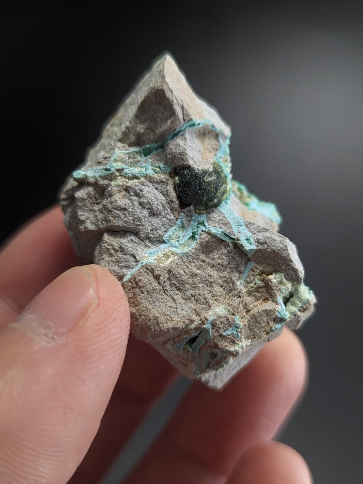 Rare Wavellite on Rashleighite Polk County Arkansas Old Stock ex Delinde - Collectibles:Rocks Fossils &