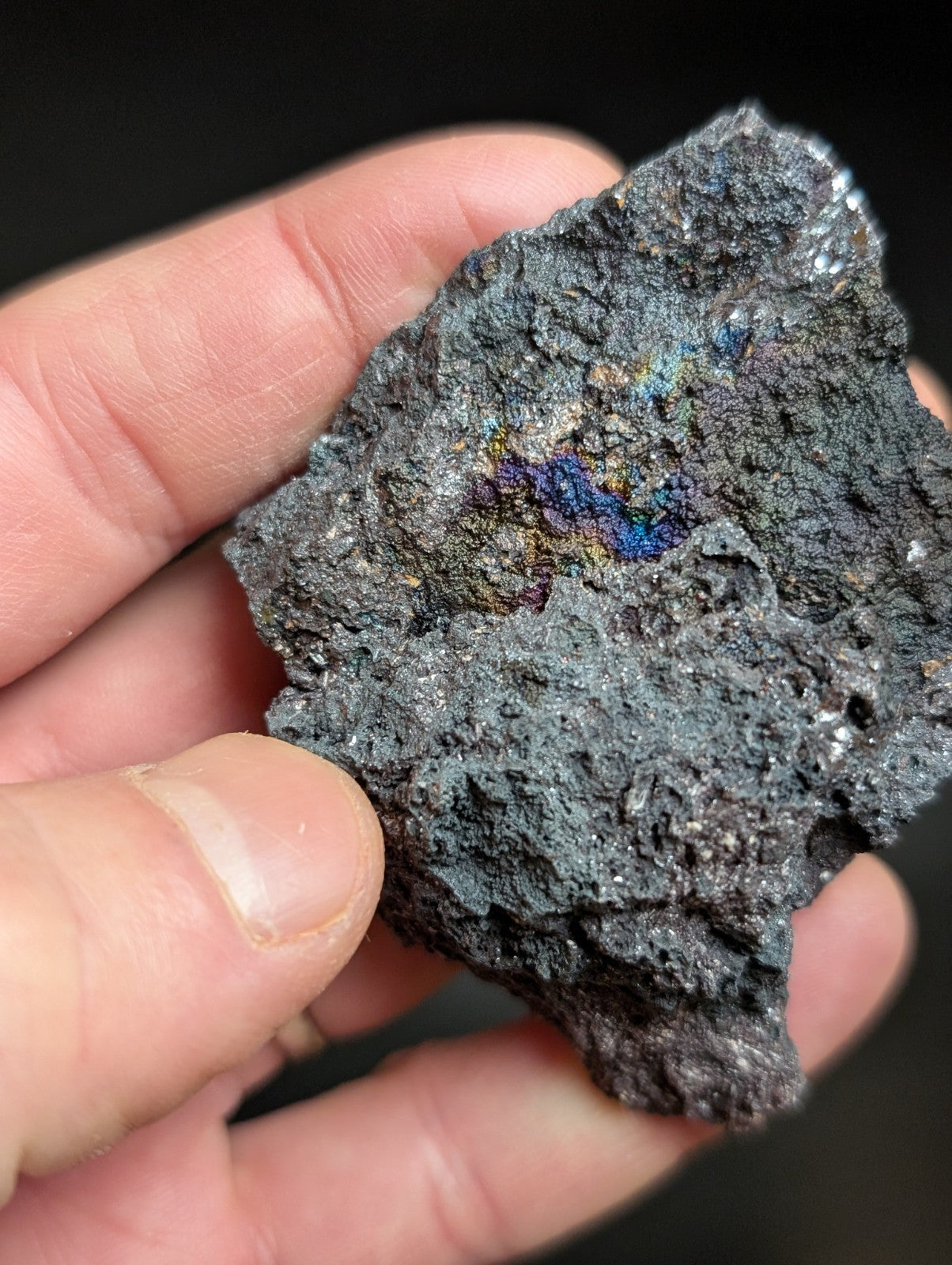 Set of 2 Turgites Iridescent Hematite Specimens Graves Mountain Georgia OOAK - Collectibles:Rocks Fossils &