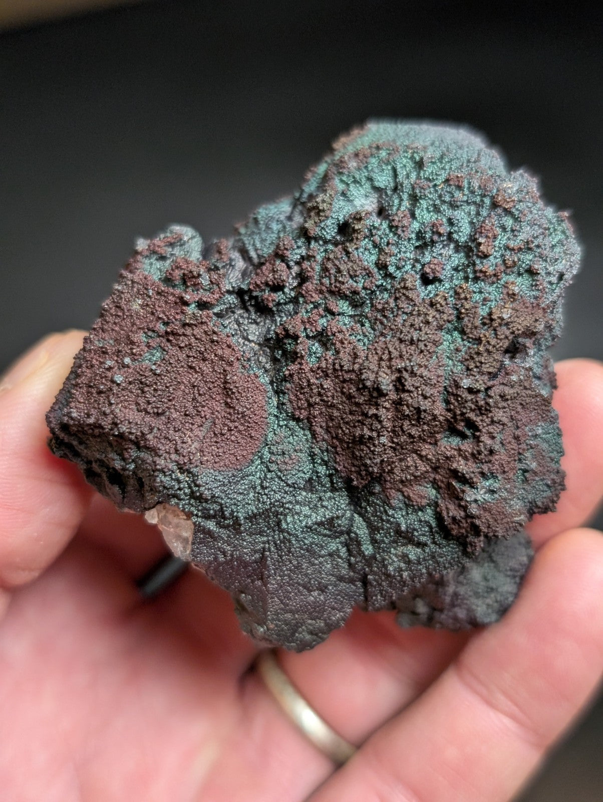 Set of 2 Turgites Iridescent Hematite Specimens Graves Mountain Georgia OOAK - Collectibles:Rocks Fossils &