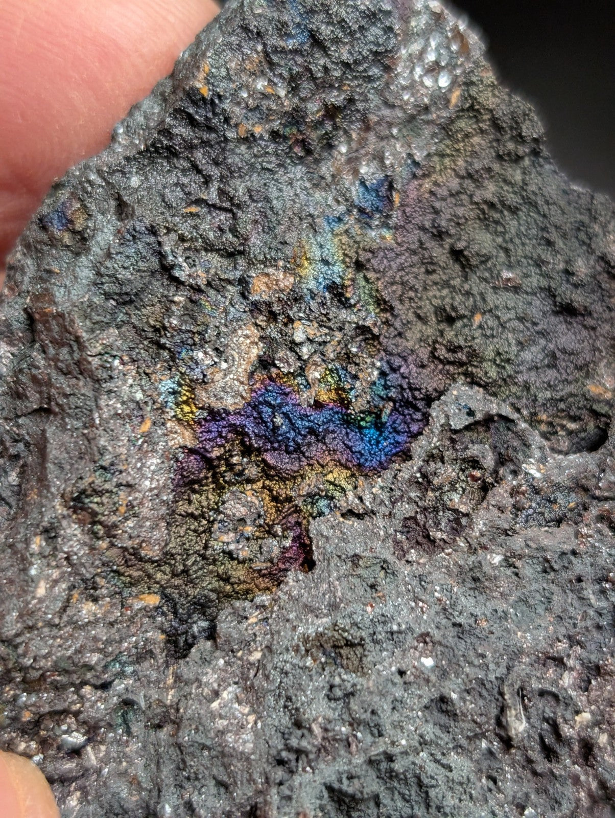 Set of 2 Turgites Iridescent Hematite Specimens Graves Mountain Georgia OOAK - Collectibles:Rocks Fossils &