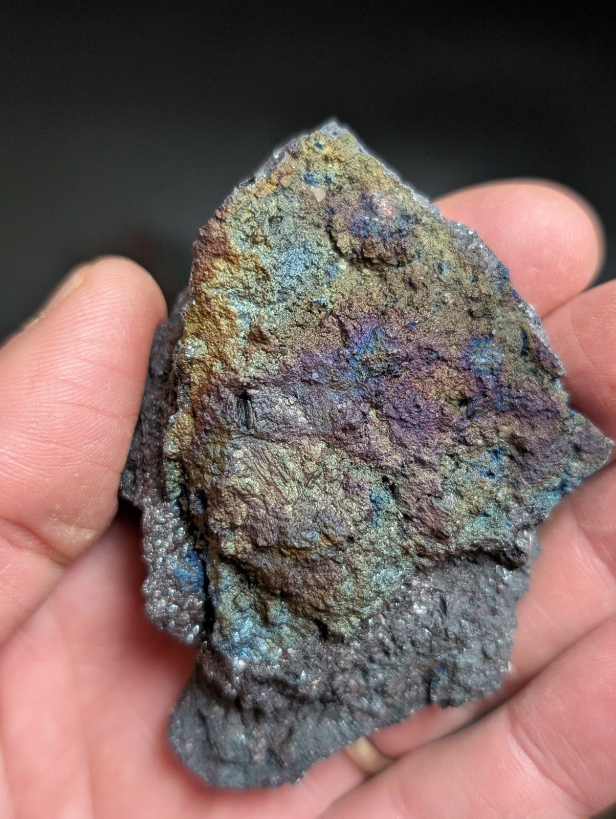 Set of 2 Turgites Iridescent Hematite Specimens Graves Mountain Georgia OOAK - Collectibles:Rocks Fossils &