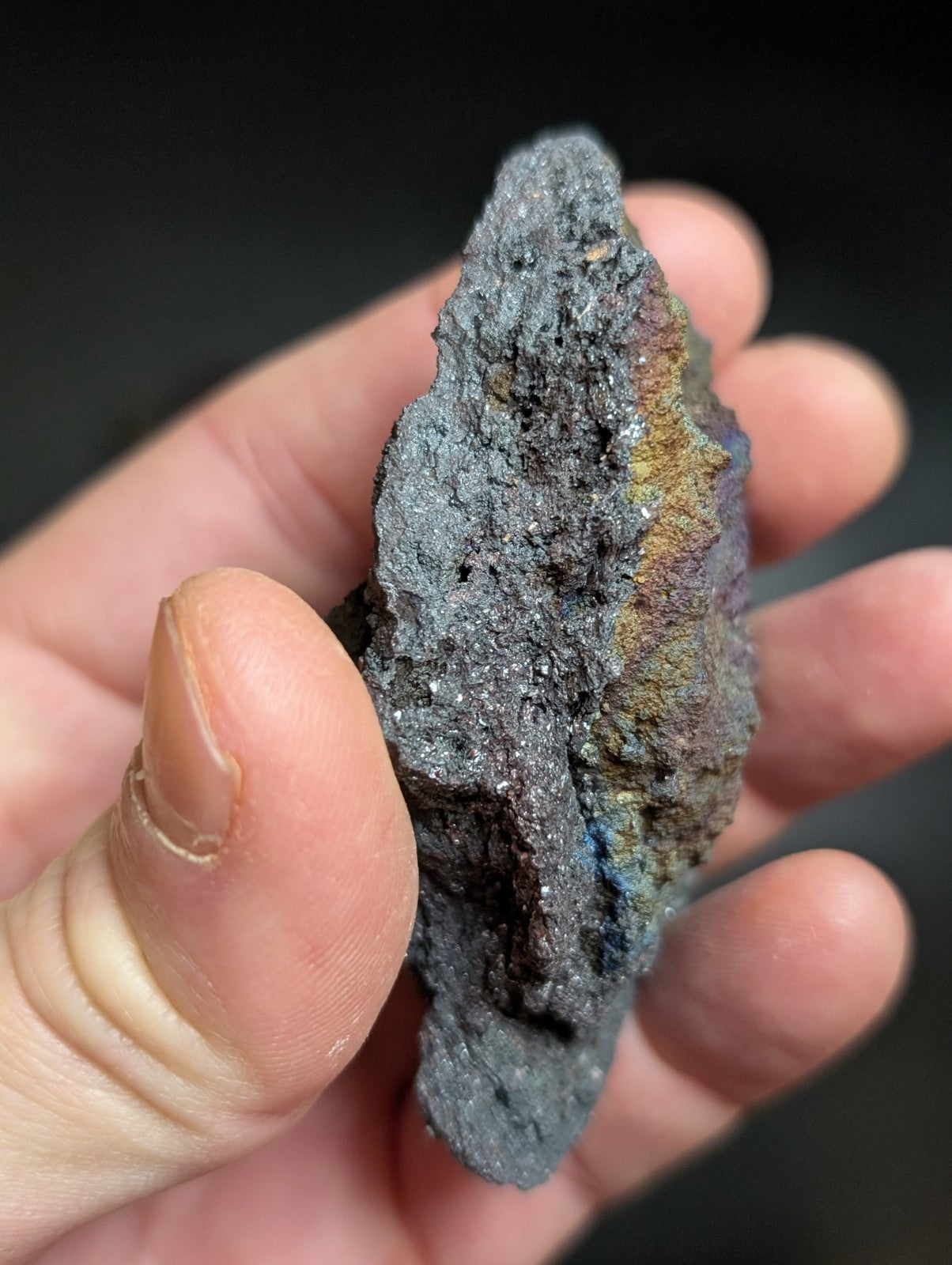 Set of 2 Turgites Iridescent Hematite Specimens Graves Mountain Georgia OOAK - Collectibles:Rocks Fossils &