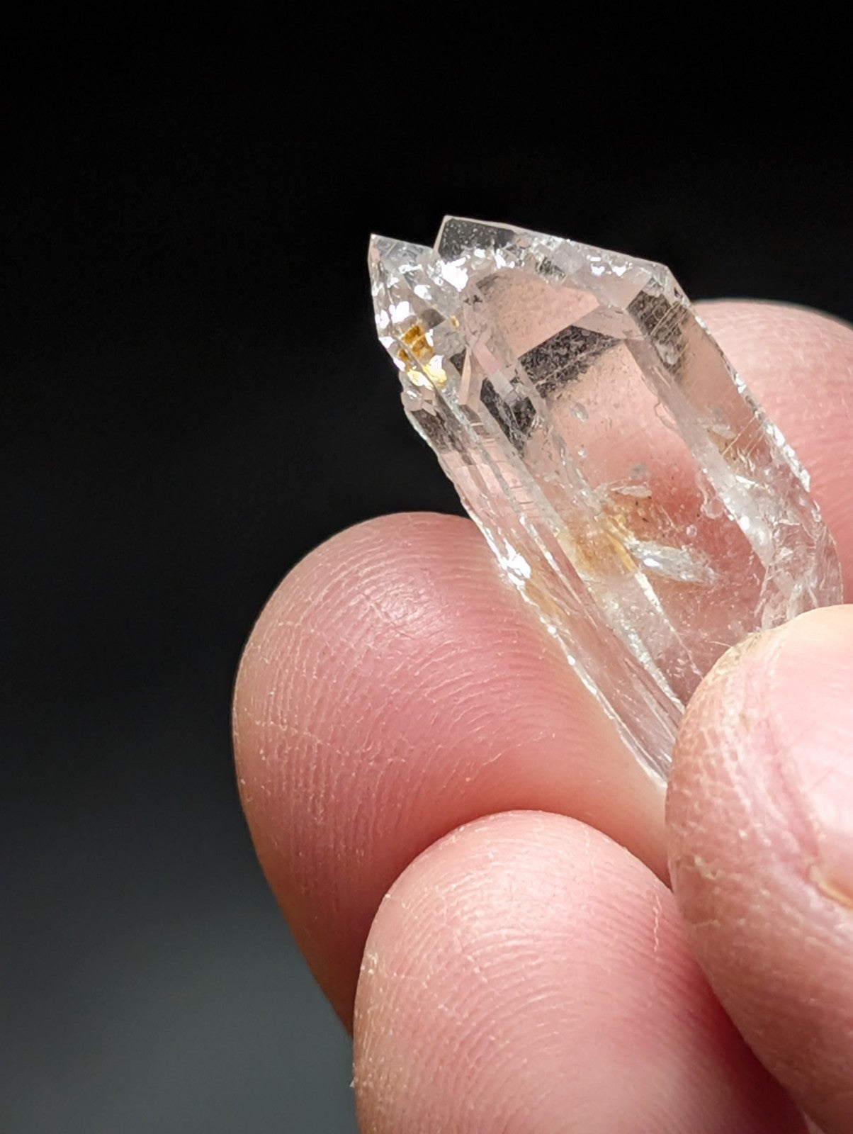 Set of 3 A + Quartz Crystals water clear Garland County Arkansas USA OOAK - Collectibles:Rocks Fossils &