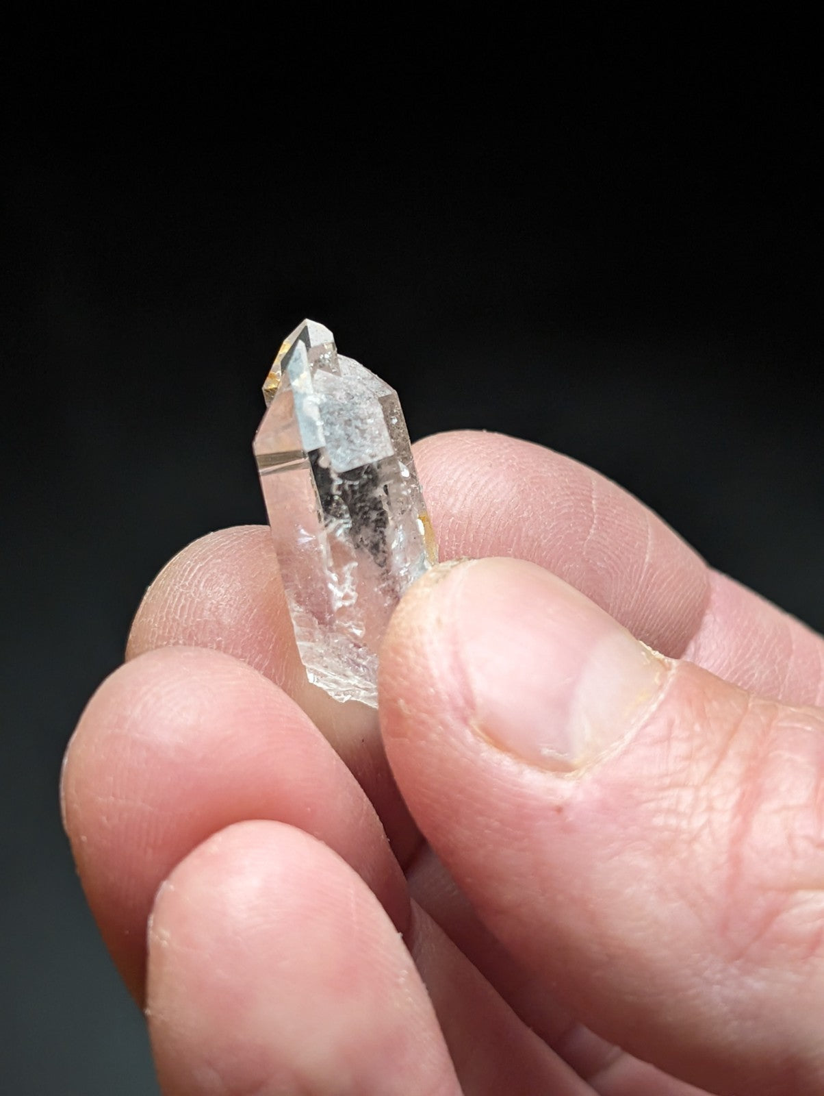 Set of 3 A + Quartz Crystals water clear Garland County Arkansas USA OOAK - Collectibles:Rocks Fossils &