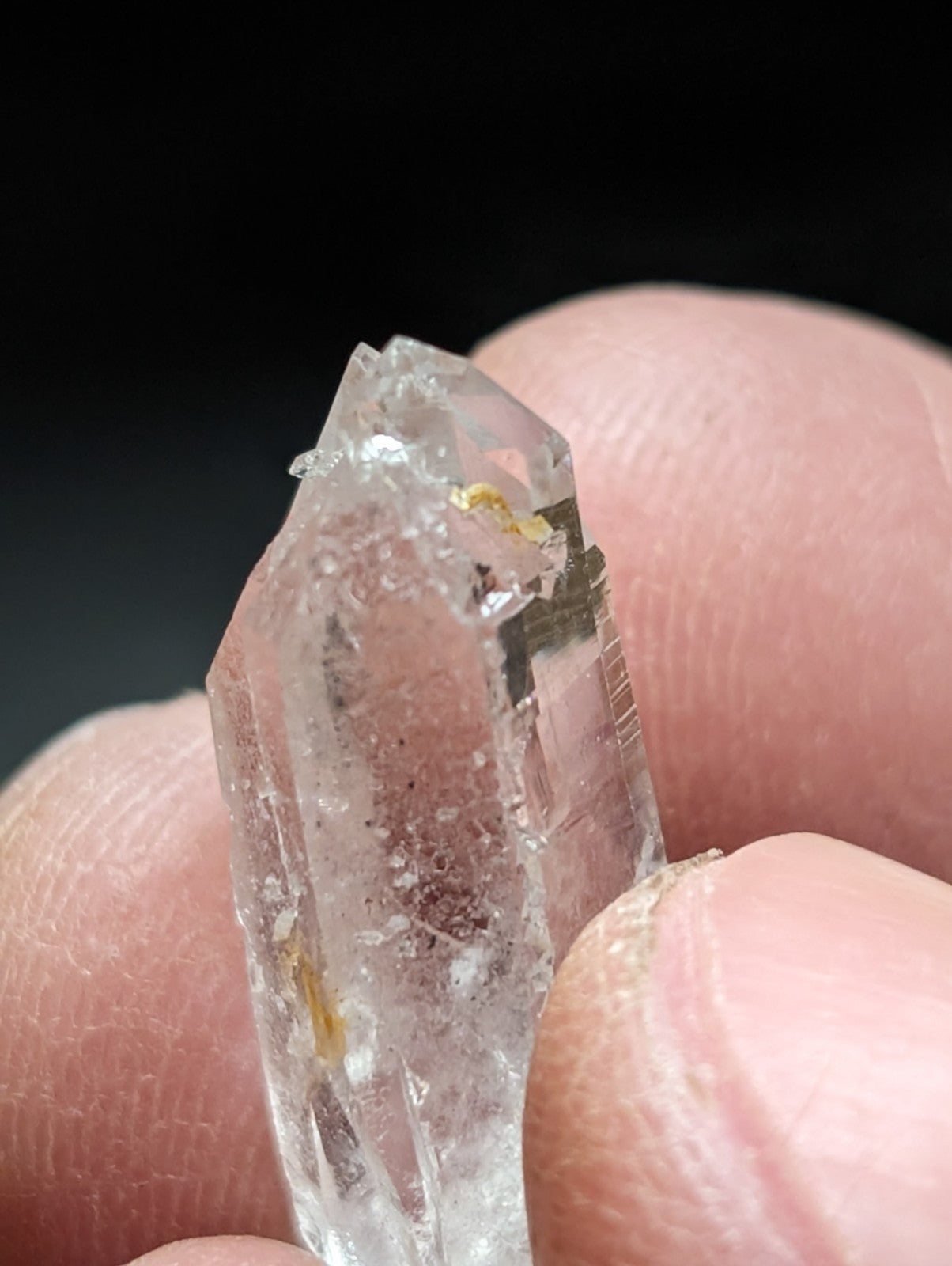 Set of 3 A + Quartz Crystals water clear Garland County Arkansas USA OOAK - Collectibles:Rocks Fossils &