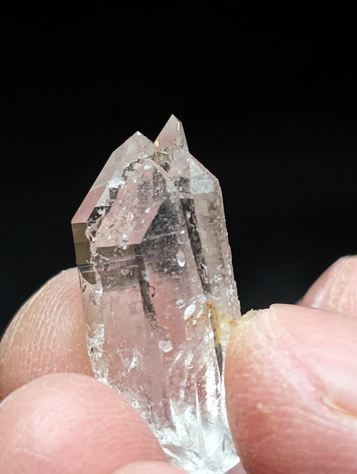 Set of 3 A + Quartz Crystals water clear Garland County Arkansas USA OOAK - Collectibles:Rocks Fossils &