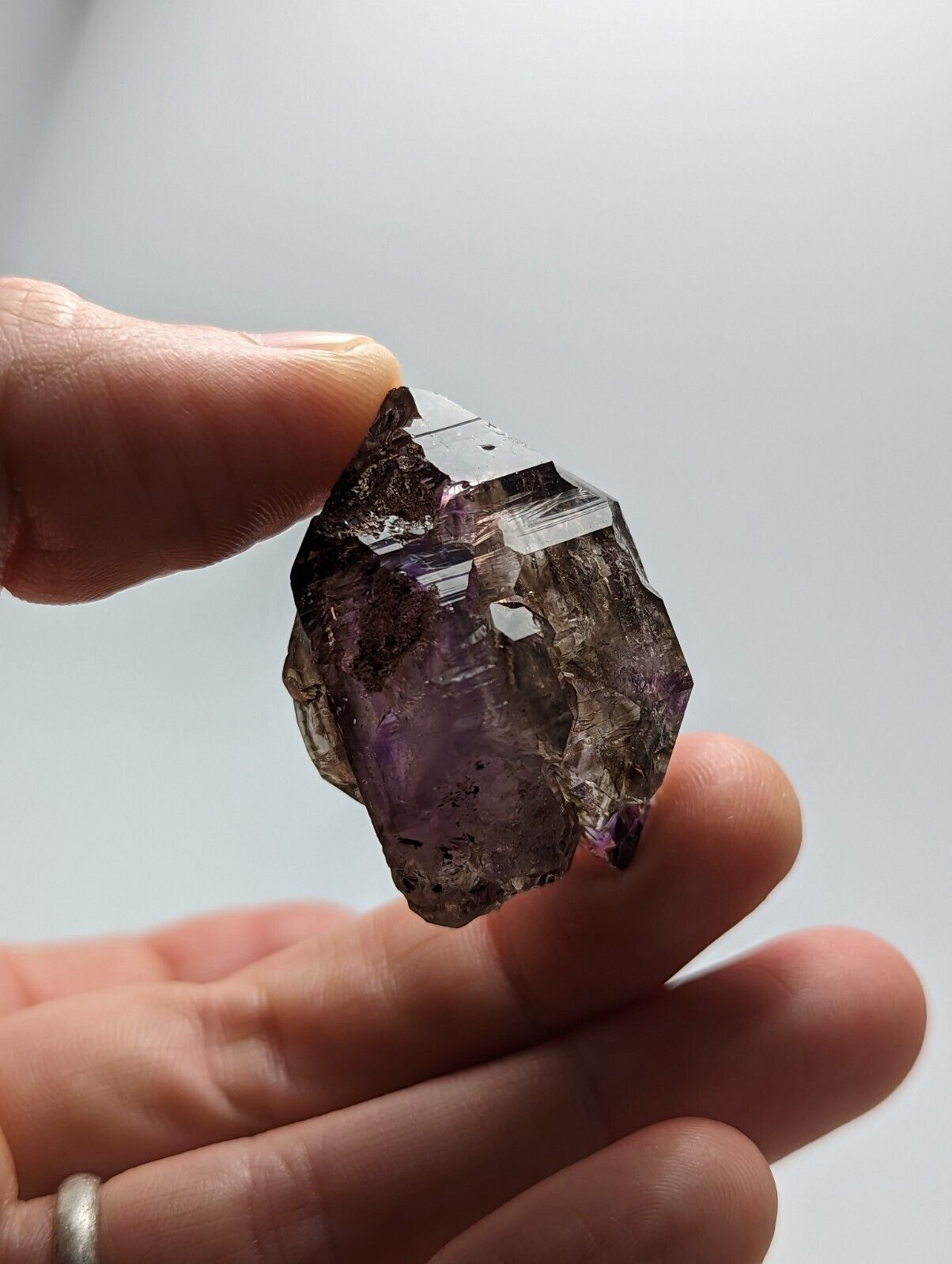 Shangaan Smoky Amethyst Quartz Chimbuku Mine Zimbabwe - Collectibles:Rocks Fossils & Minerals:Crystals Mineral