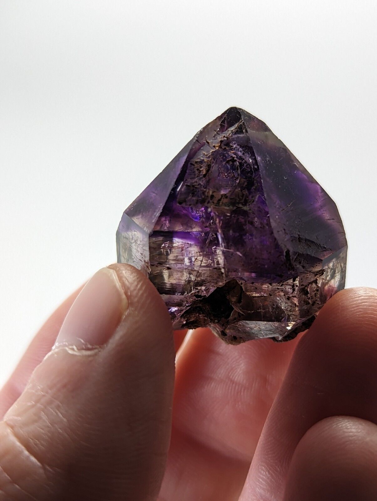 Shangaan Smoky Amethyst Quartz Chimbuku Mine Zimbabwe Hematite Inclusions - Collectibles:Rocks Fossils &