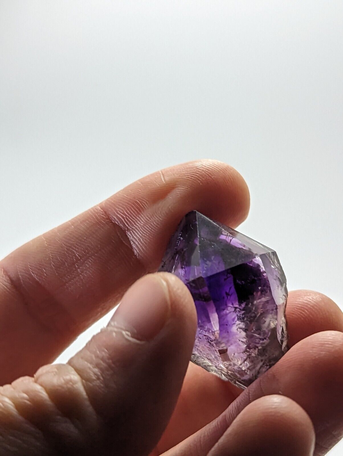 Shangaan Smoky Amethyst Quartz Chimbuku Mine Zimbabwe Hematite Inclusions - Collectibles:Rocks Fossils &