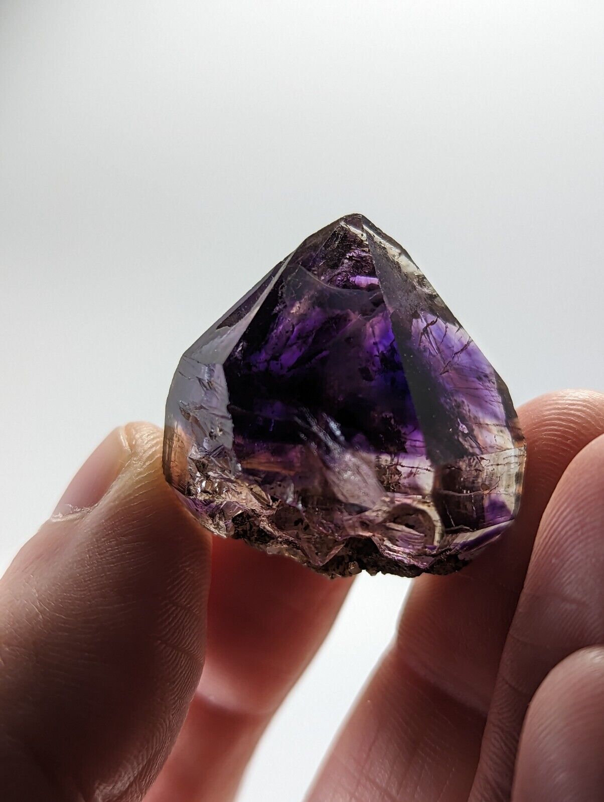Shangaan Smoky Amethyst Quartz Chimbuku Mine Zimbabwe Hematite Inclusions - Collectibles:Rocks Fossils &