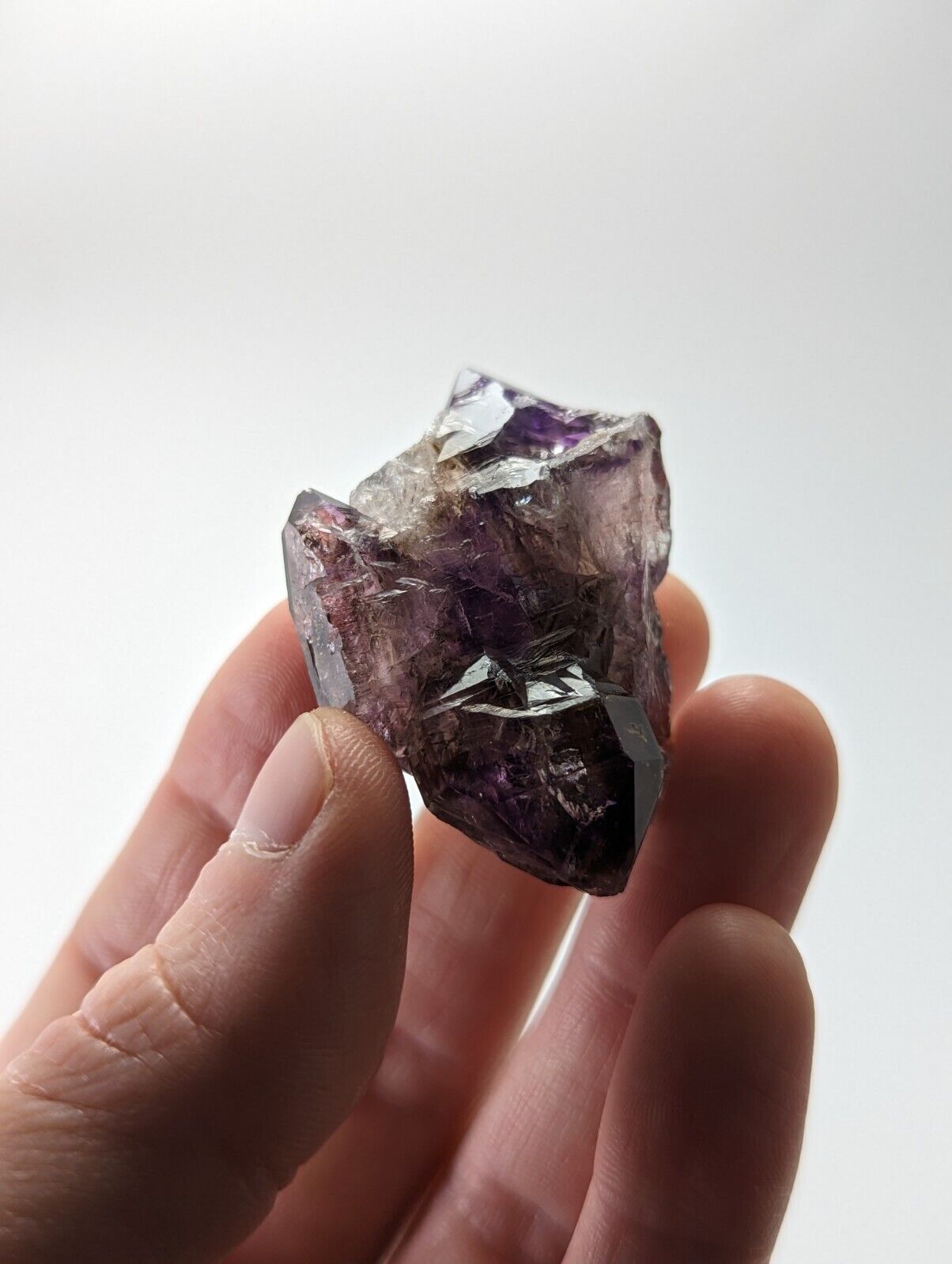 Shangaan Smoky Amethyst Quartz Chimbuku Mine Zimbabwe Hematite Inclusions - Collectibles:Rocks Fossils &
