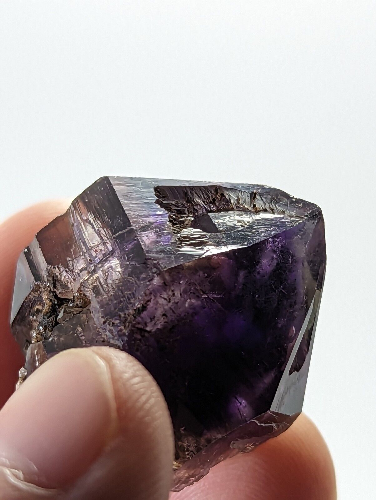 Shangaan Smoky Amethyst Quartz Chimbuku Mine Zimbabwe Hematite Inclusions - Collectibles:Rocks Fossils &