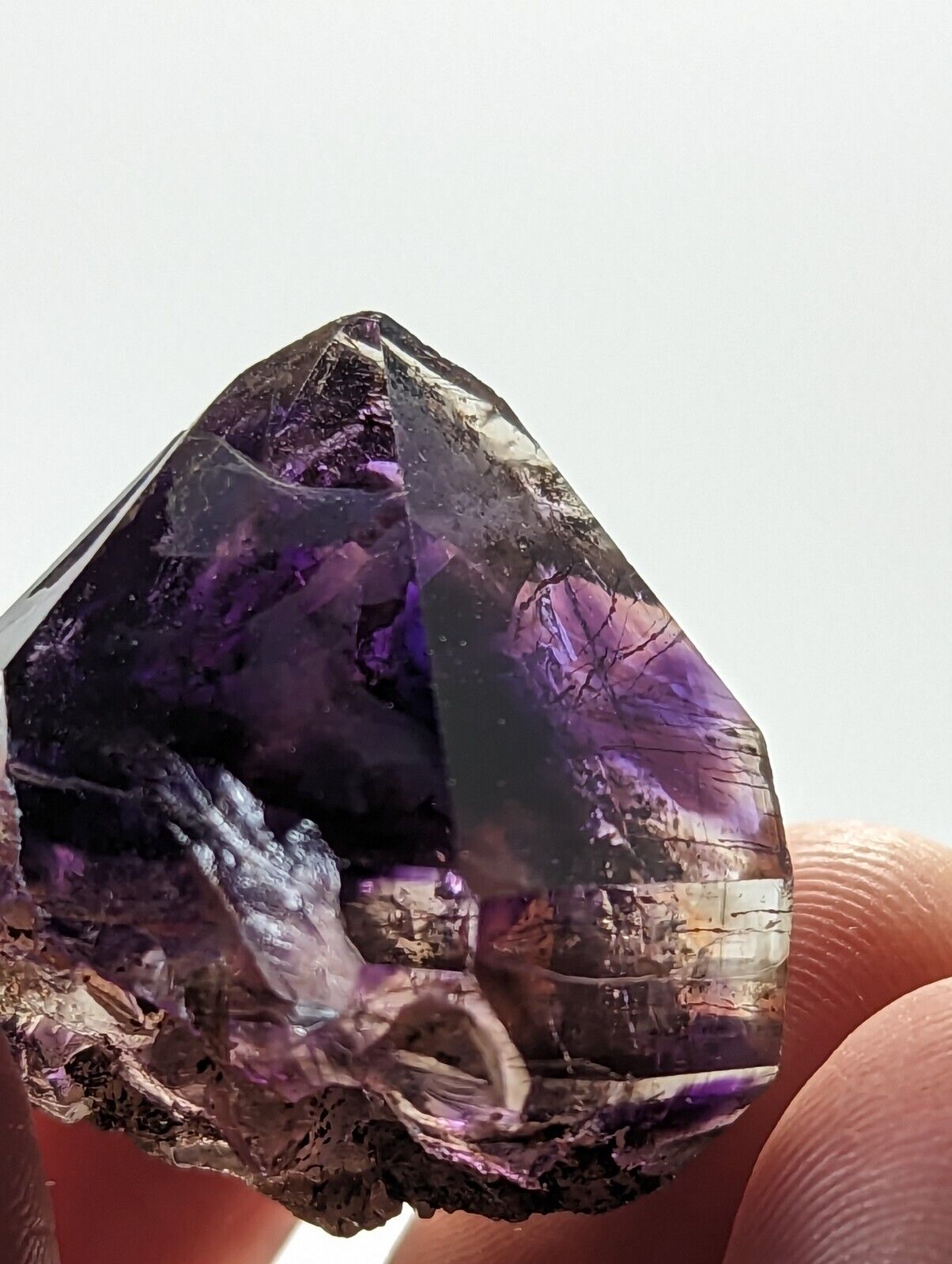 Shangaan Smoky Amethyst Quartz Chimbuku Mine Zimbabwe Hematite Inclusions - Collectibles:Rocks Fossils &
