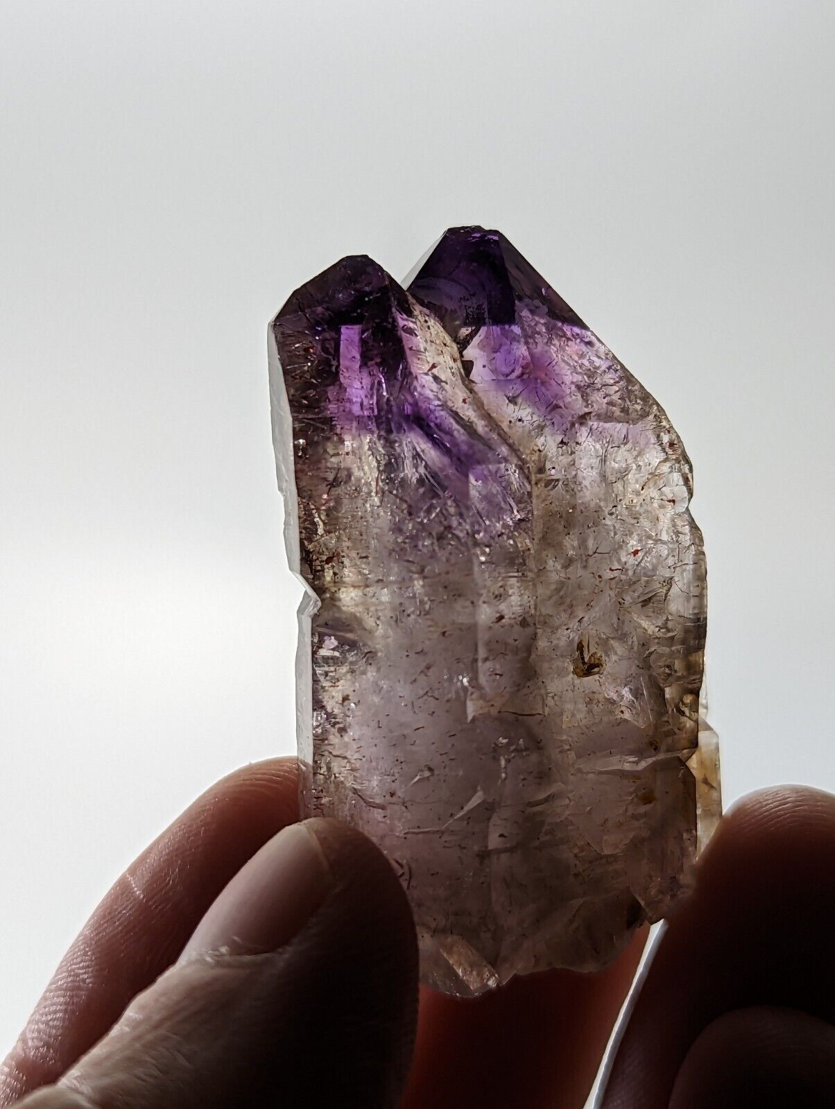Shangaan Smoky Amethyst Quartz Crystal from Chimbuku Mine Zimbabwe - Collectibles:Rocks Fossils & Minerals:Crystals
