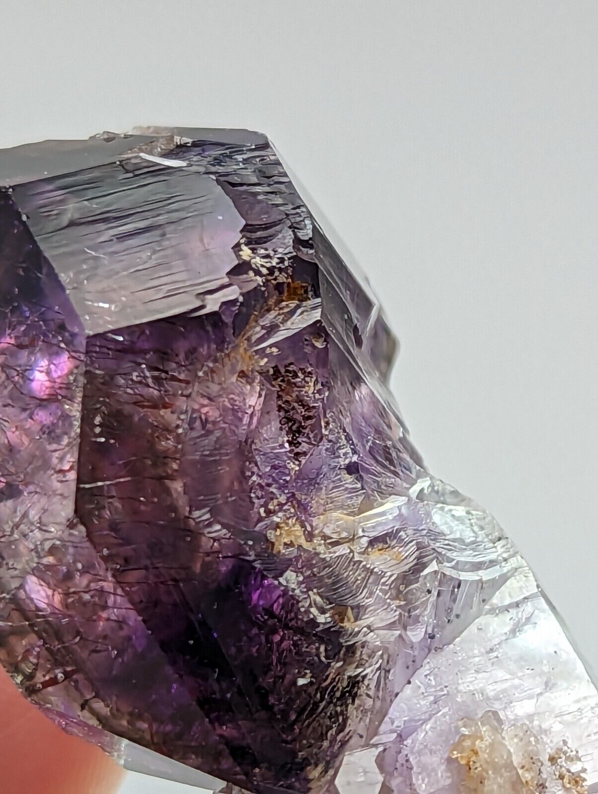 Shangaan Smoky Amethyst Quartz Crystal Scepter from Chimbuku Mine Zimbabwe - Collectibles:Rocks Fossils &