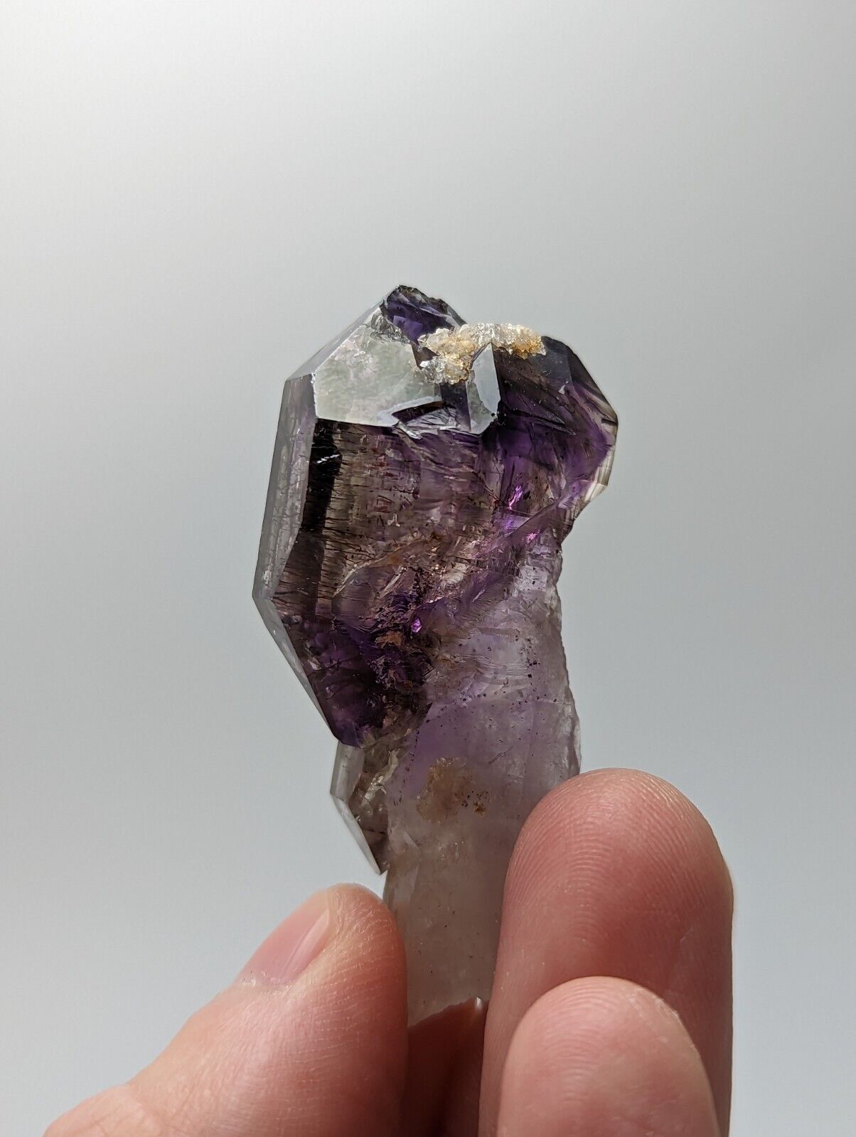 Shangaan Smoky Amethyst Quartz Crystal Scepter from Chimbuku Mine Zimbabwe - Collectibles:Rocks Fossils &