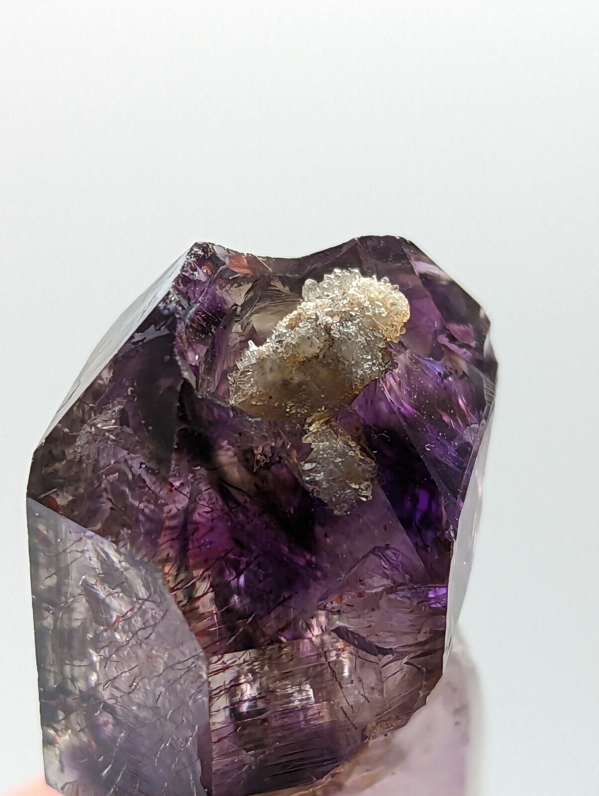 Shangaan Smoky Amethyst Quartz Crystal Scepter from Chimbuku Mine Zimbabwe - Collectibles:Rocks Fossils &