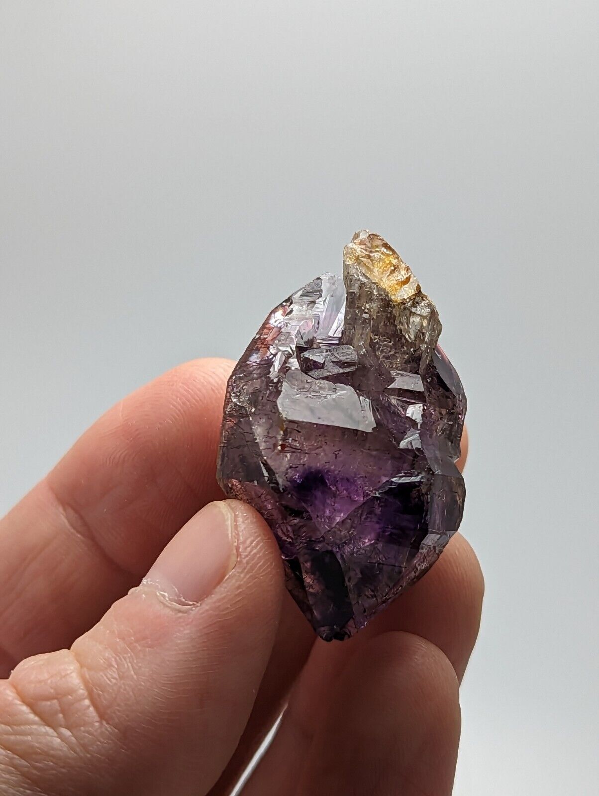Shangaan Smoky Amethyst Scepter Quartz Chimbuku Mine Zimbabwe - Collectibles:Rocks Fossils & Minerals:Crystals Mineral