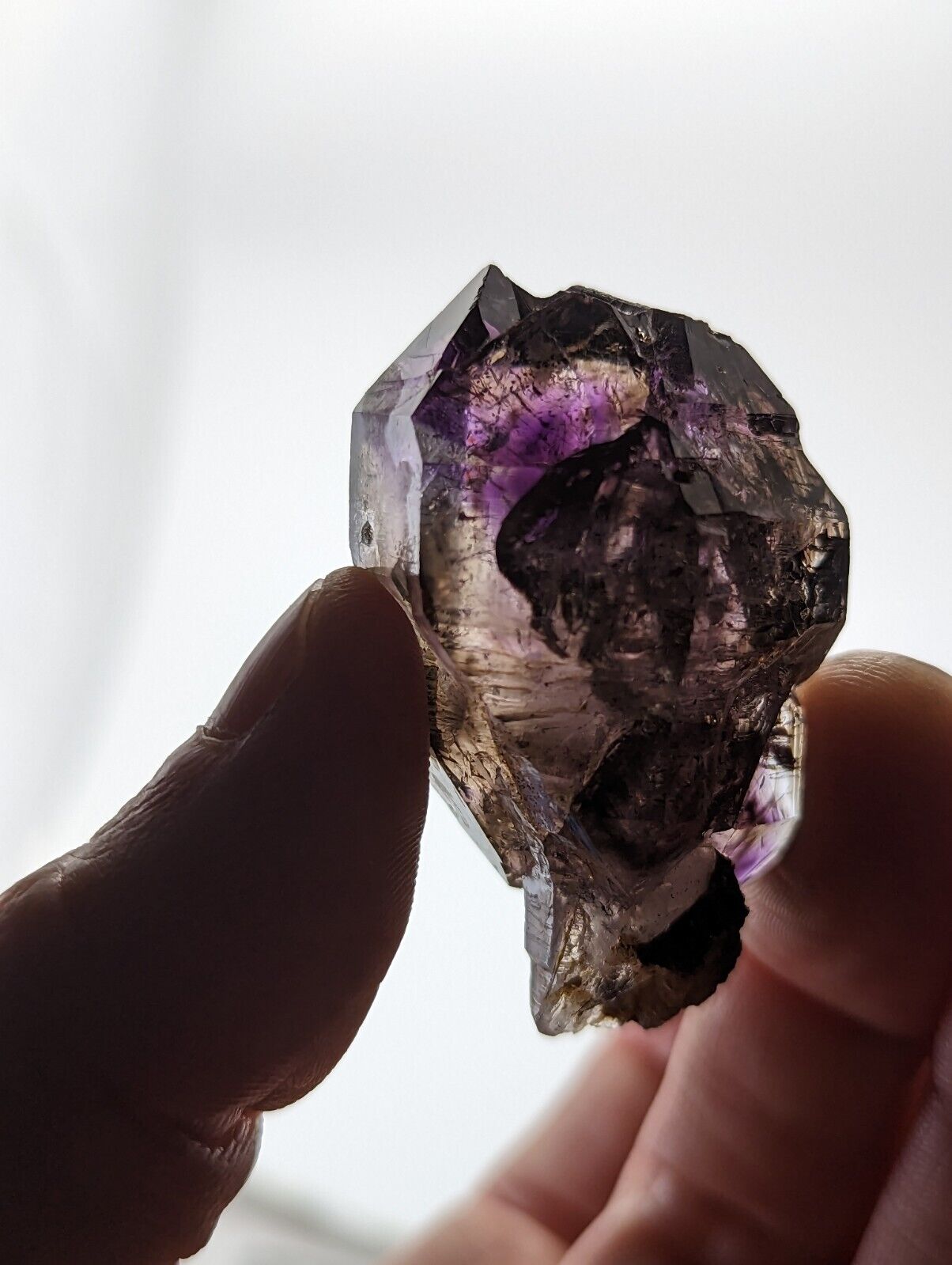 Shangaan Smoky Amethyst Scepter Quartz Chimbuku Mine Zimbabwe - Collectibles:Rocks Fossils & Minerals:Crystals Mineral