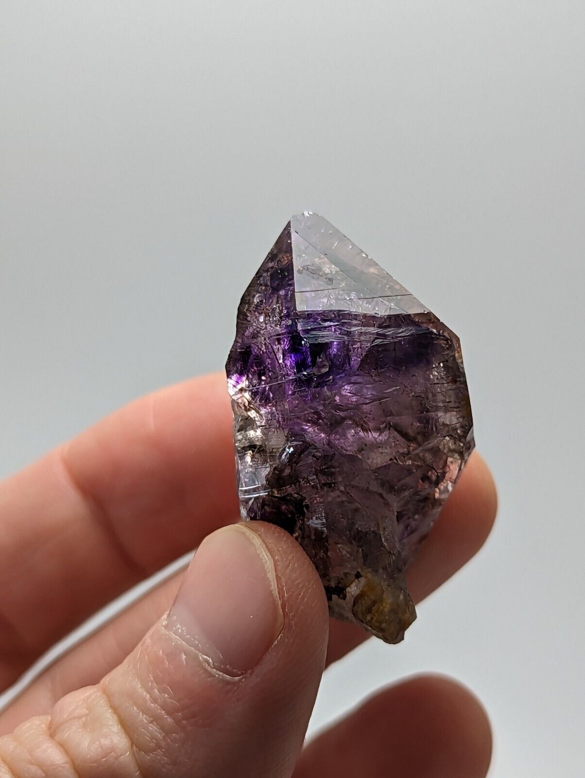 Shangaan Smoky Amethyst Scepter Quartz Chimbuku Mine Zimbabwe - Collectibles:Rocks Fossils & Minerals:Crystals Mineral