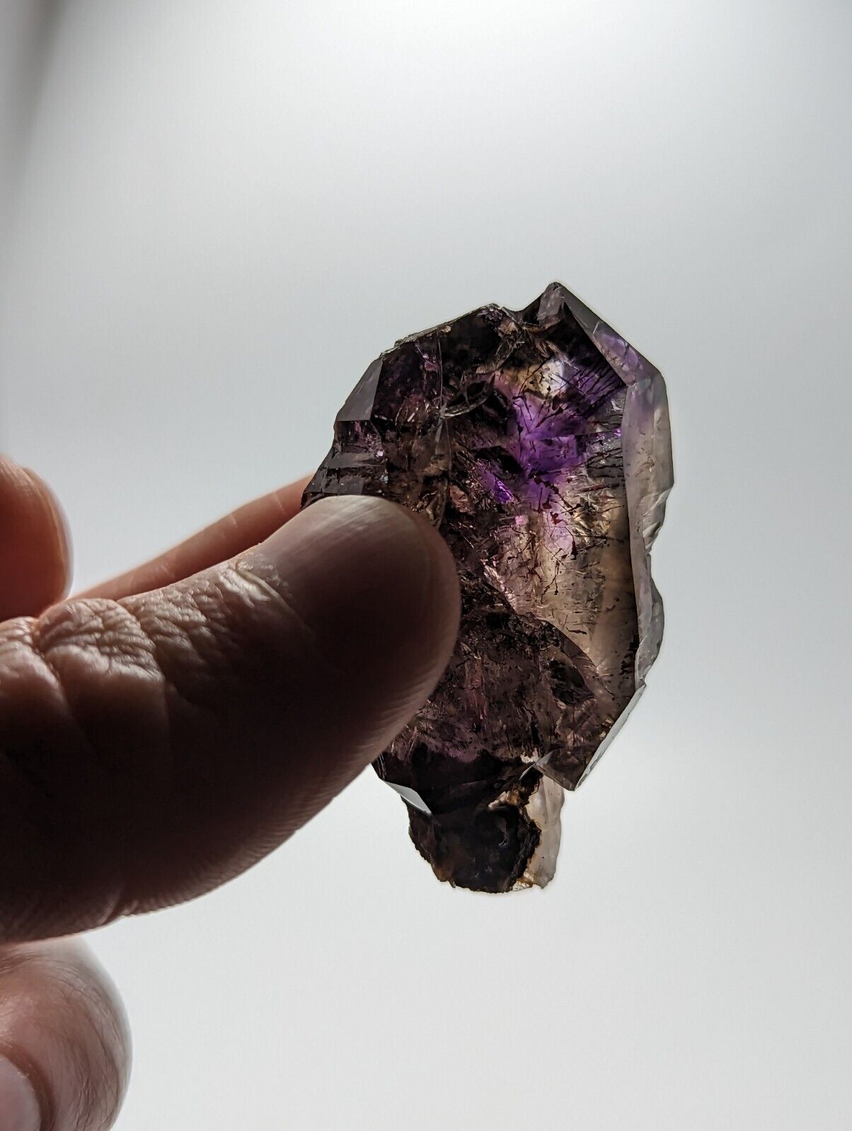 Shangaan Smoky Amethyst Scepter Quartz Chimbuku Mine Zimbabwe - Collectibles:Rocks Fossils & Minerals:Crystals Mineral